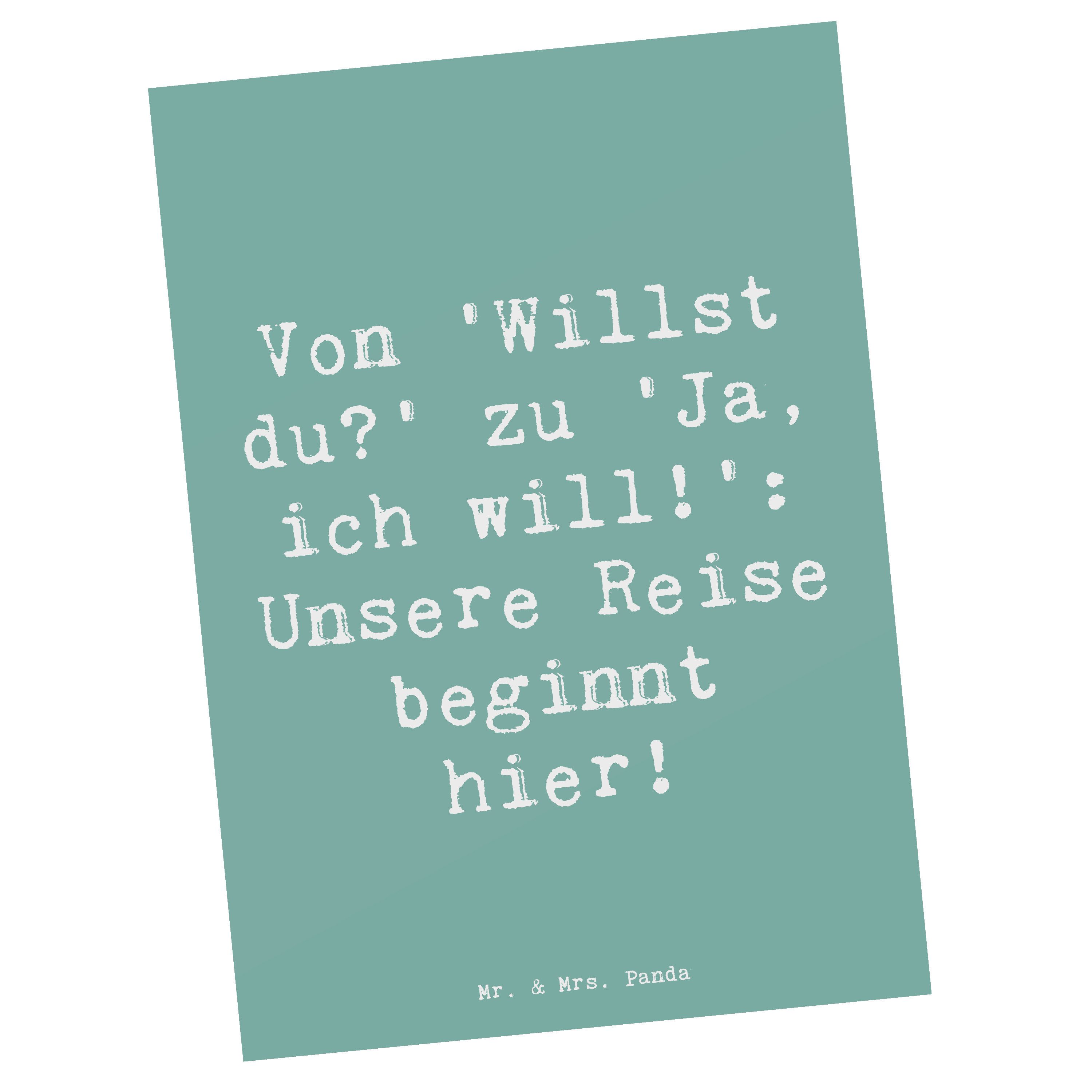 Postkarte Verlobung Abenteuer - Meeresbrise - Geschenk, Erinnerung, Vertrauen