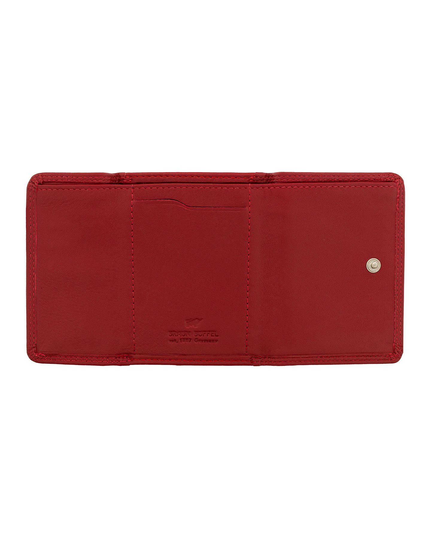 Braun im rot Wiener-Schachtel-Format kompakten Büffel Geldbörse 2CS, 2.0 GOLF Mini Geldbörse