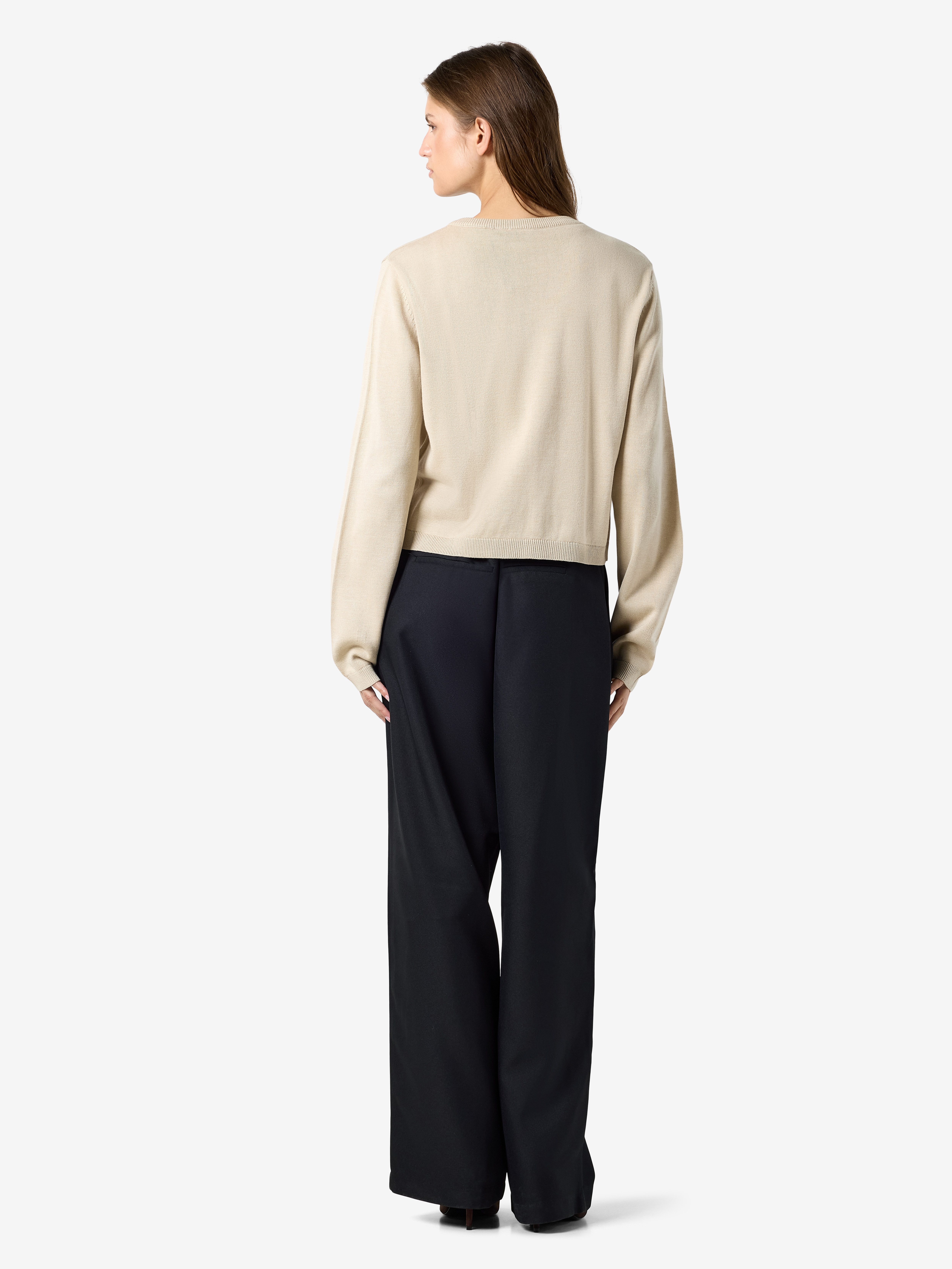 Noisy may Strickjacke NMMAYSA L/S O-NECK KNIT CARDIGAN NOOS Baumwollmischung, regular fit