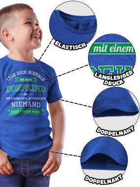 Shirtracer T-Shirt Lege dich niemals mit einem Dorfkind an (1-tlg) Statement Sprüche Kinder