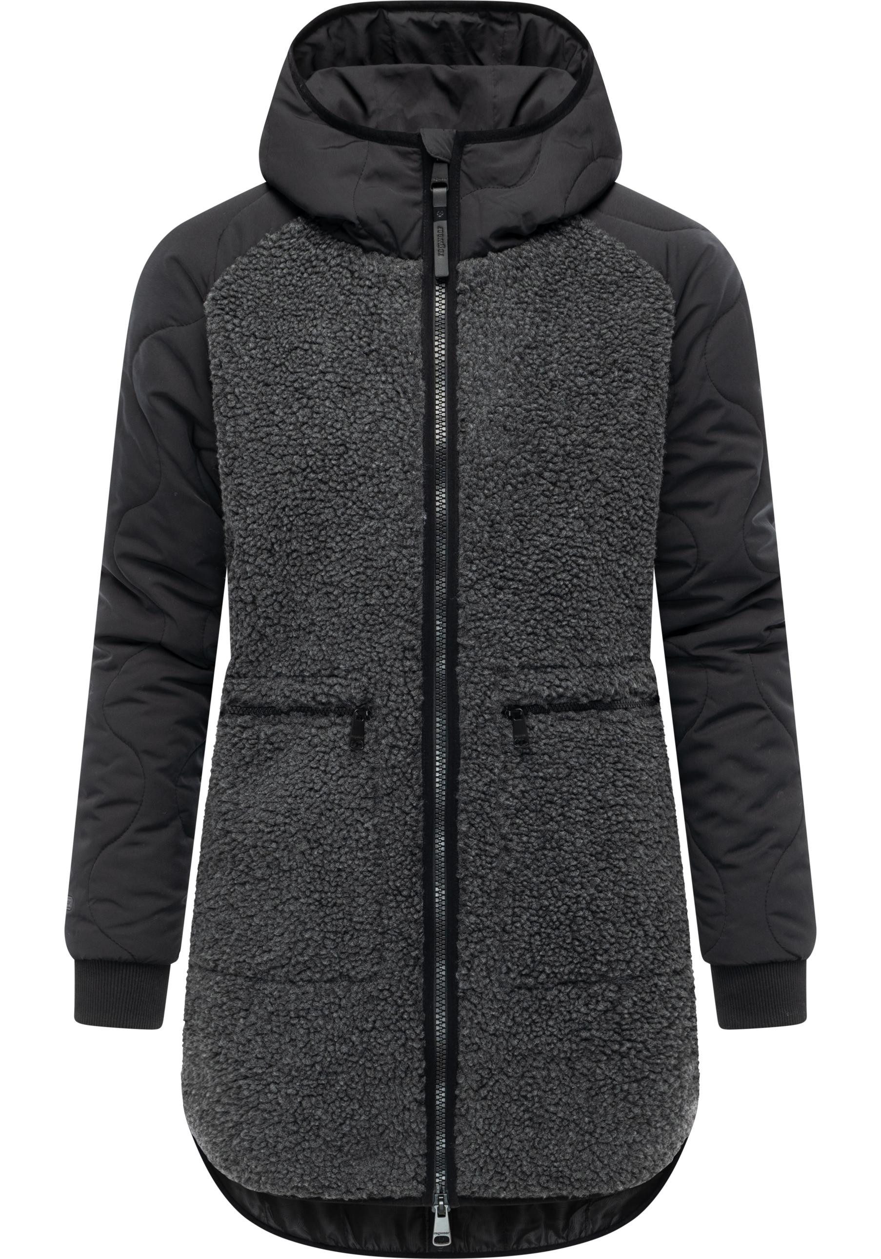 Ragwear Fellimitatmantel Longeddy Kuscheliger Plüschmantel mit günstig online kaufen