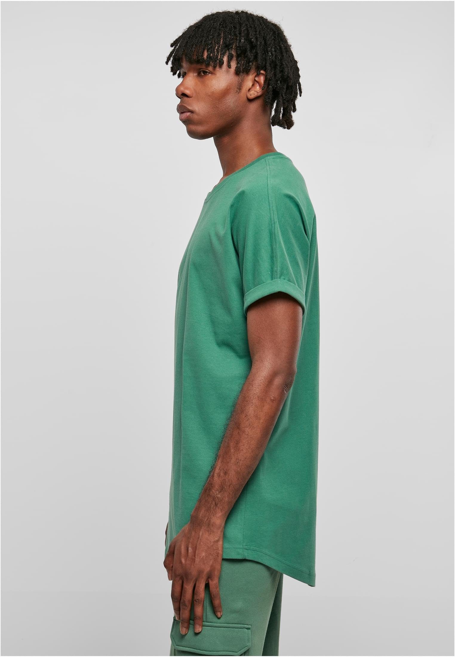 (1-tlg) Tee T-Shirt Long URBAN Shaped Turnup Herren leaf CLASSICS