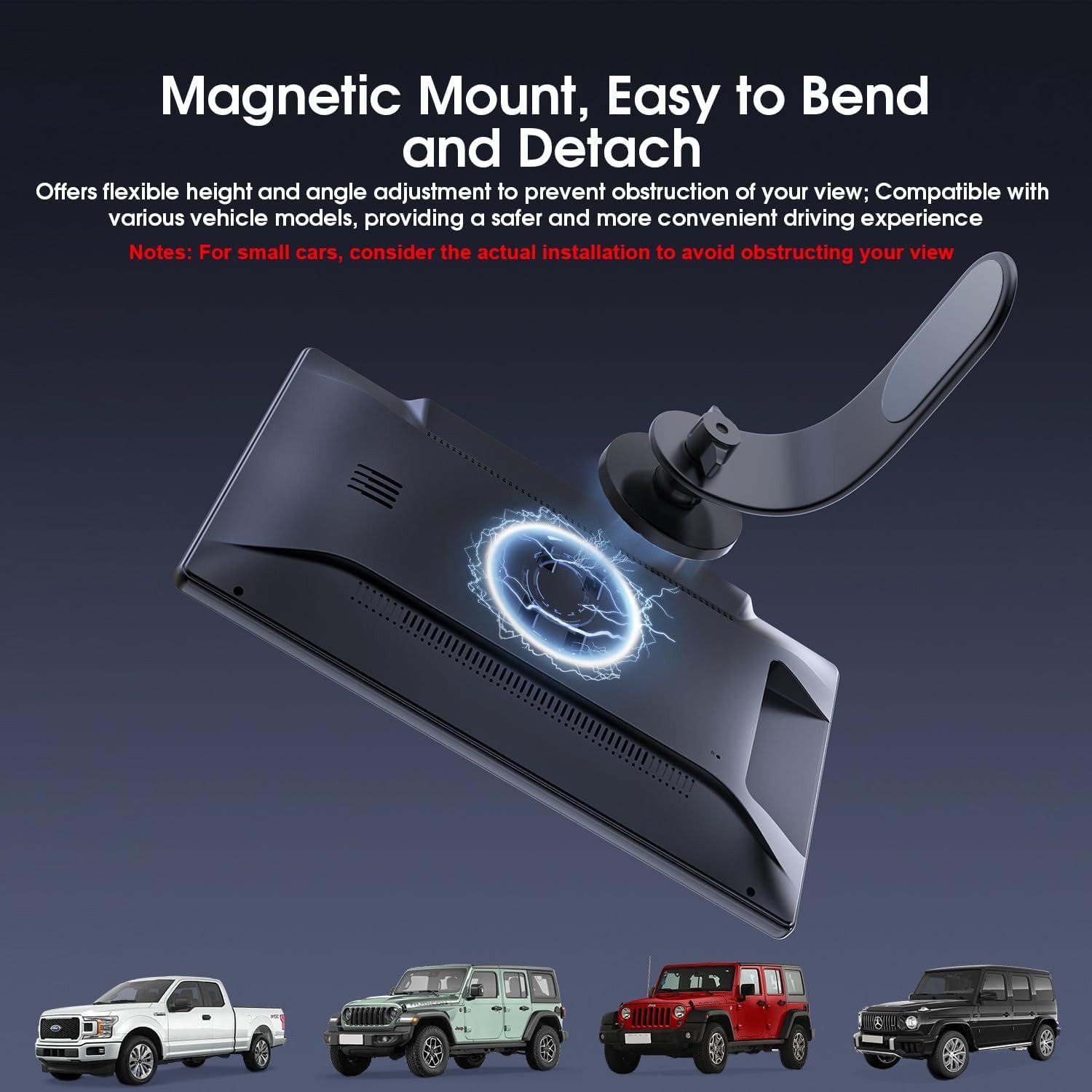 TWUFY Display Autoradio, 9 Zoll HD Apple CarPlay & Android Auto für Auto Navigationsgerät (Lautsprecher/FM/Aux/Bluetooth, OTA-Updates, GPS-Navigation, OTA-Updates,Rückfahrkamera)