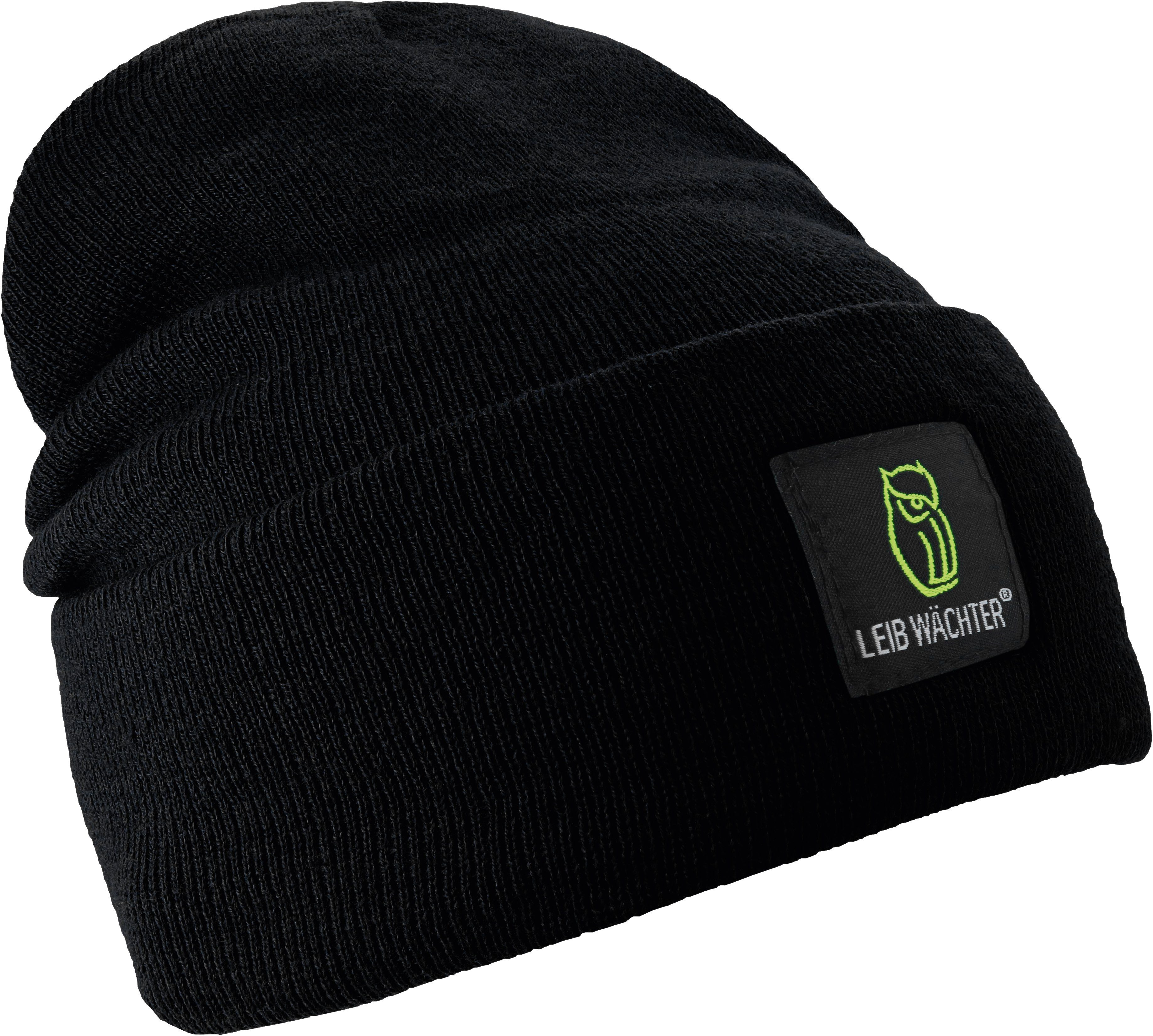 Leibwächter Strickmütze Leibwächter Beanie Mütze schwarz günstig online kaufen