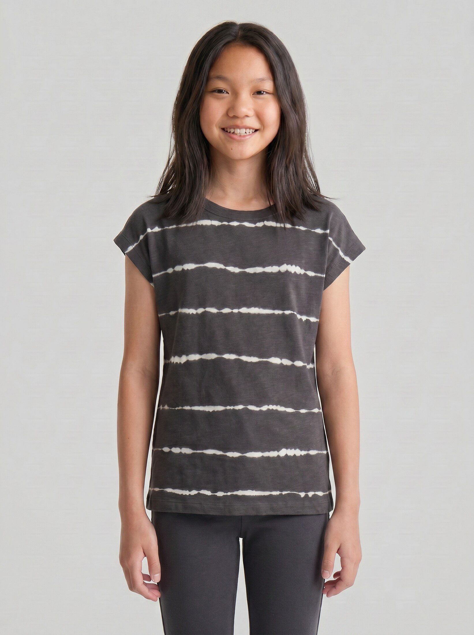 TOM TAILOR Tanktop T-Shirt Oversize T-Shirt mit Streifenmuster