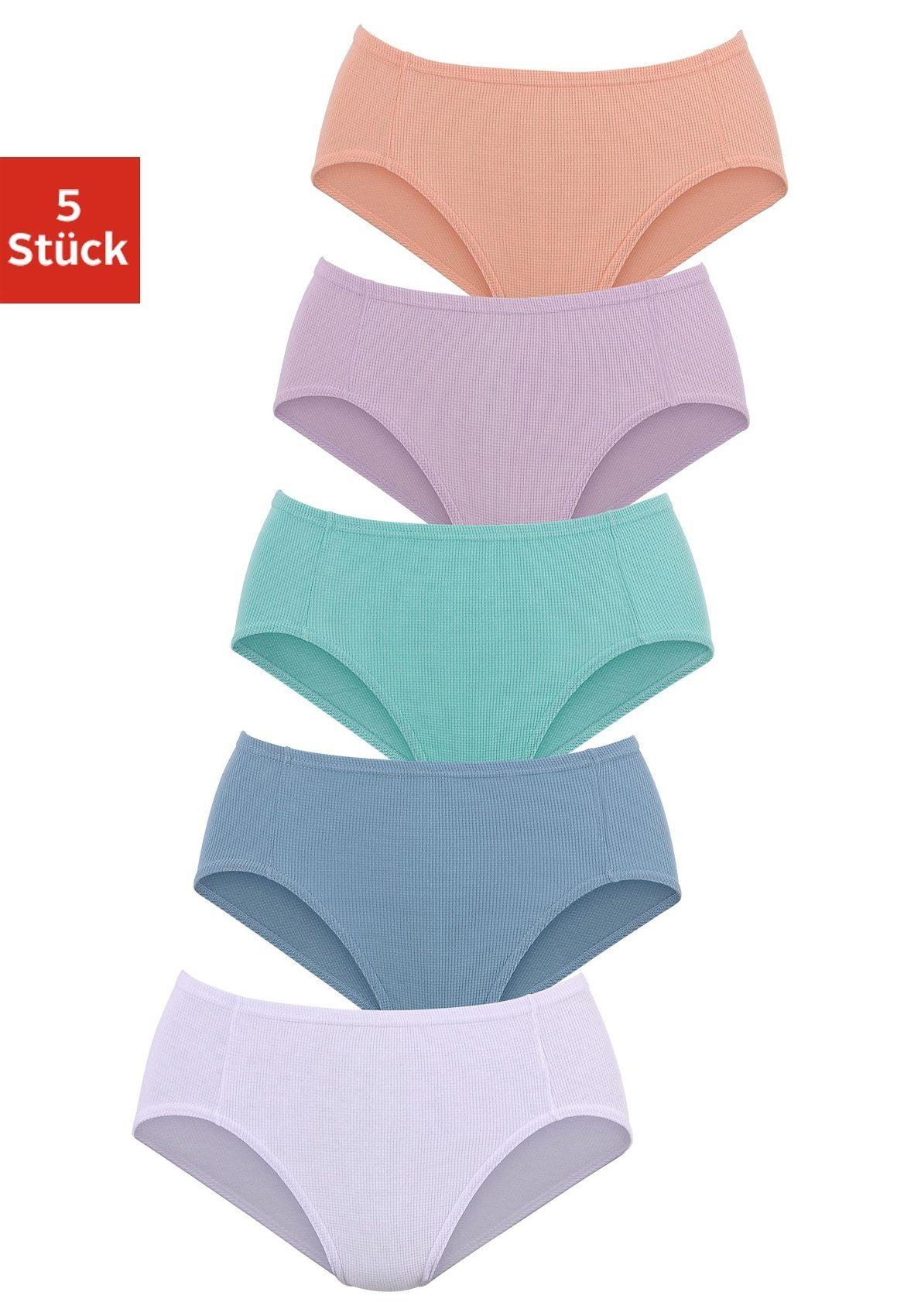 petite fleur Jazz-Pants Slips (Packung, aus Pikee-Qualität weicher pastell 5-St)