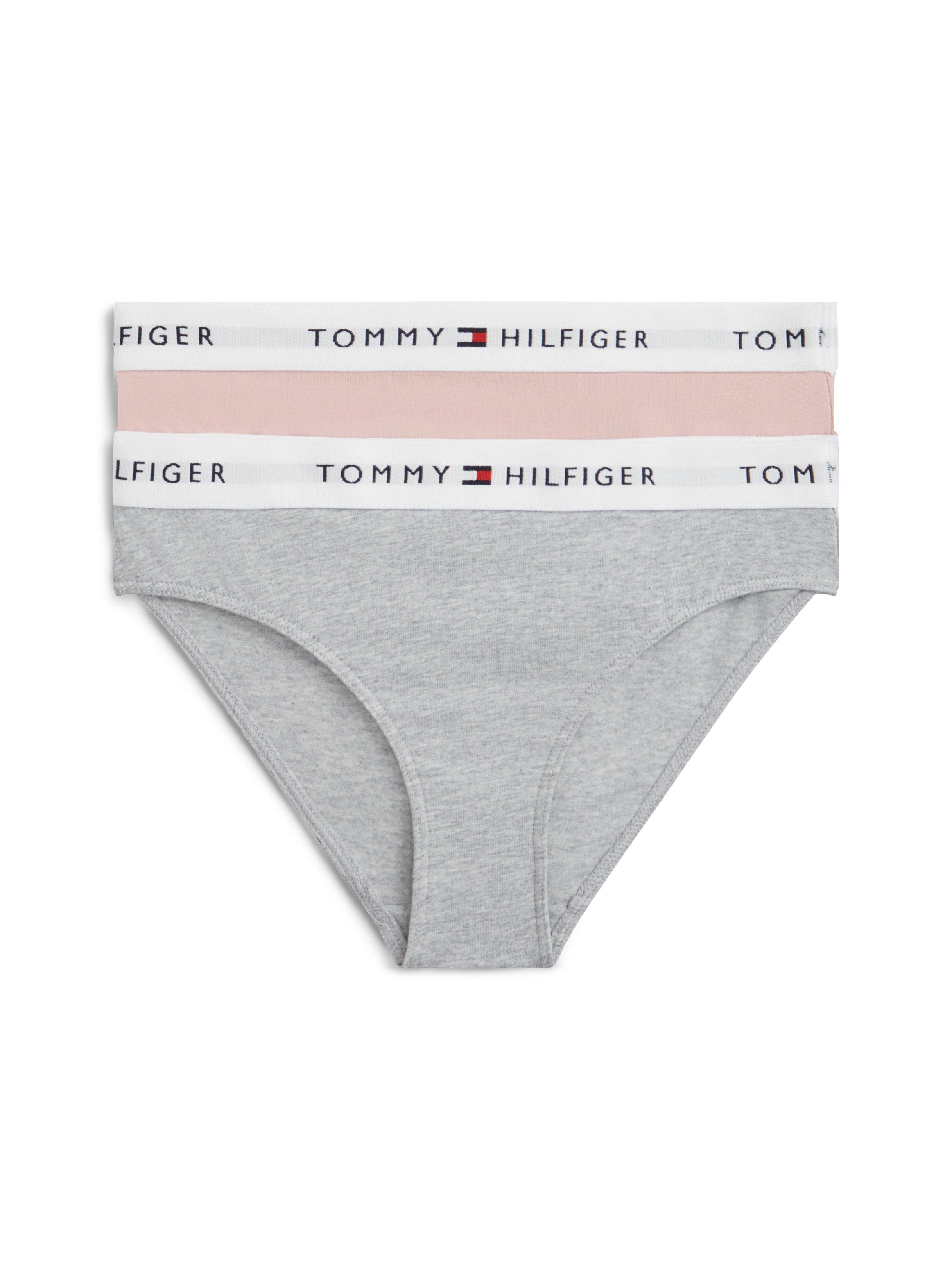 Tommy Hilfiger Underwear Bikinislip 2 PK BIKINI mit elastischem Bund im 2er-Pack (Packung, 2-St., 2er-Pack) unifarben, casual, körpernah, Baumwollmix