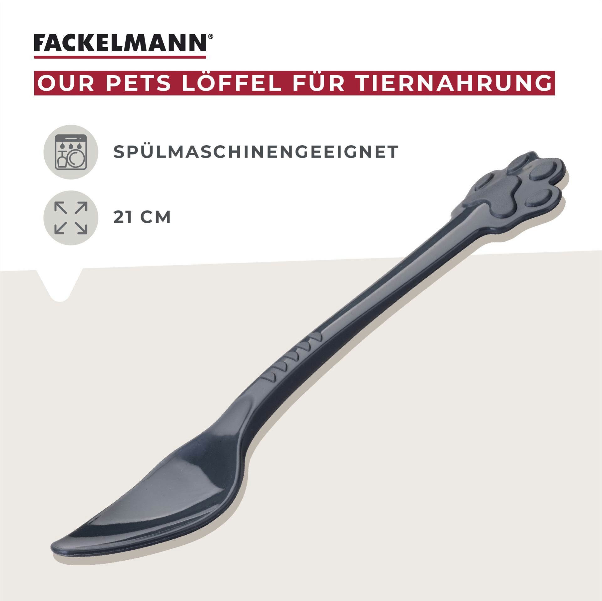 FACKELMANN Futterschaufel Tiernahrungslöffel, Futterlöffel, Katzenlöffel, Hundefutter Löffel – Bild 2 von 5