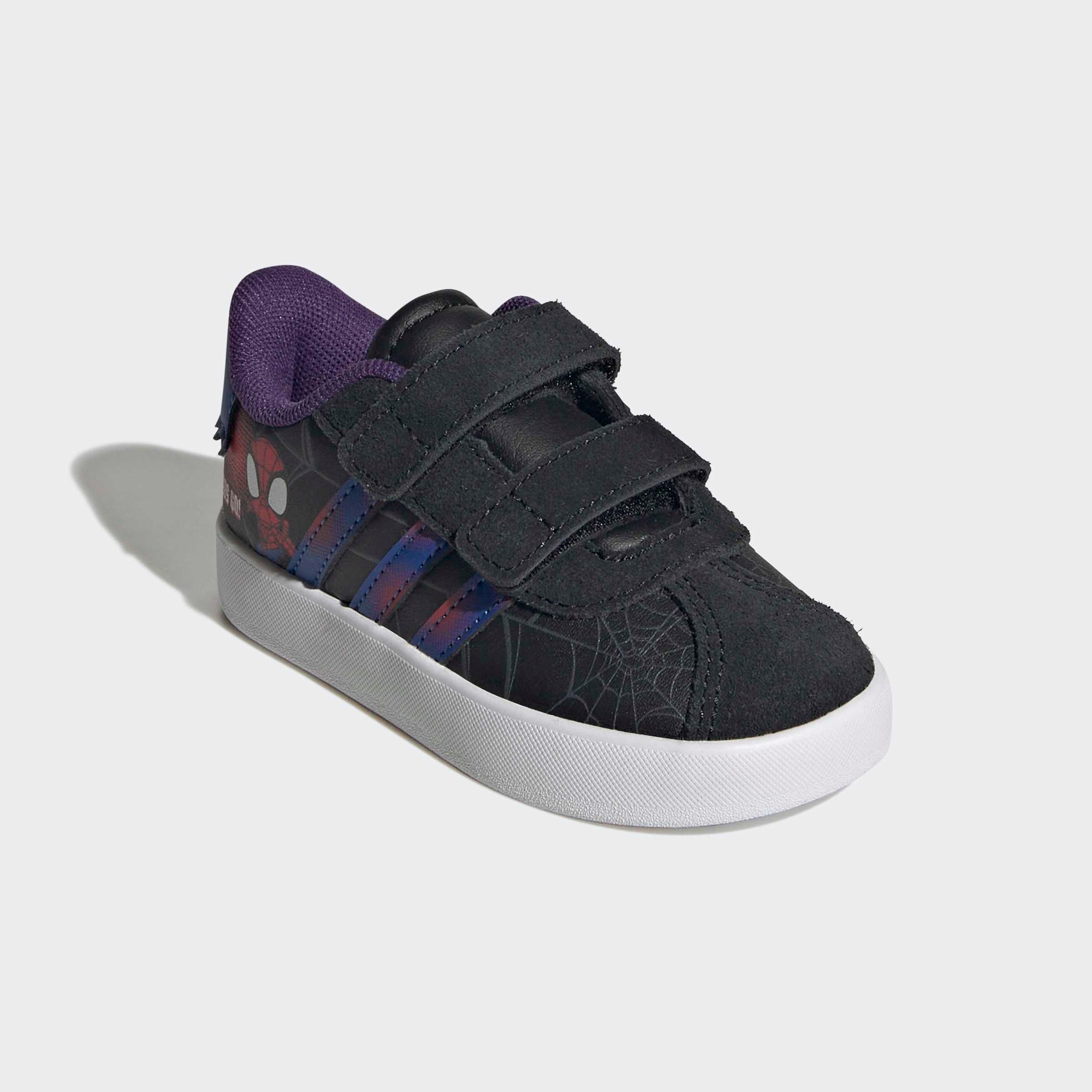 adidas Sportswear VL COURT SPIDER-MAN CF I Sneaker Design auf den Spuren des adidas Samba, für Kinder