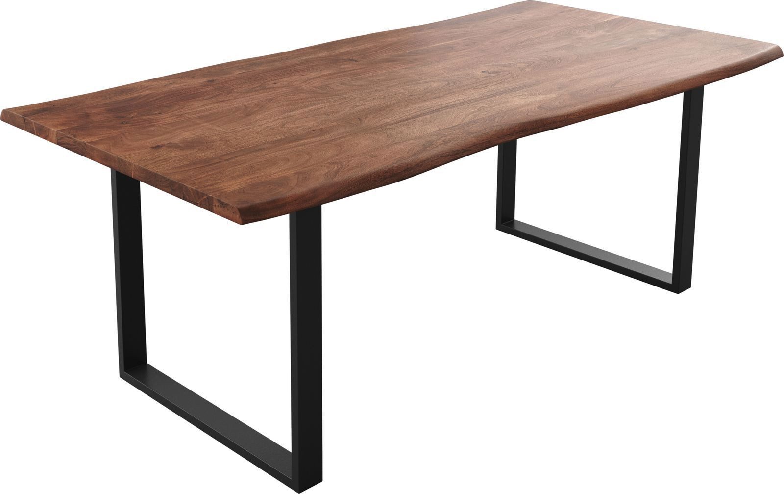 DELIFE Esstisch Edge, Akazie Braun 200x100 günstig online kaufen