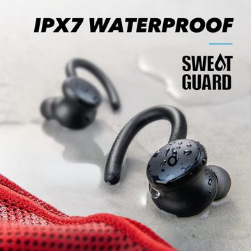 SoundCore IPX7 Wasserschutz, 32 Std. Akku In-Ear-Kopfhörer (Die innovative SweatGuard-Technologie schützt die Ohrhörer vor Feuchtigkeit und verlängert ihre Lebensdauer., Ultimativer Komfort und Leistung Technologie für unbeschwerte Workouts)