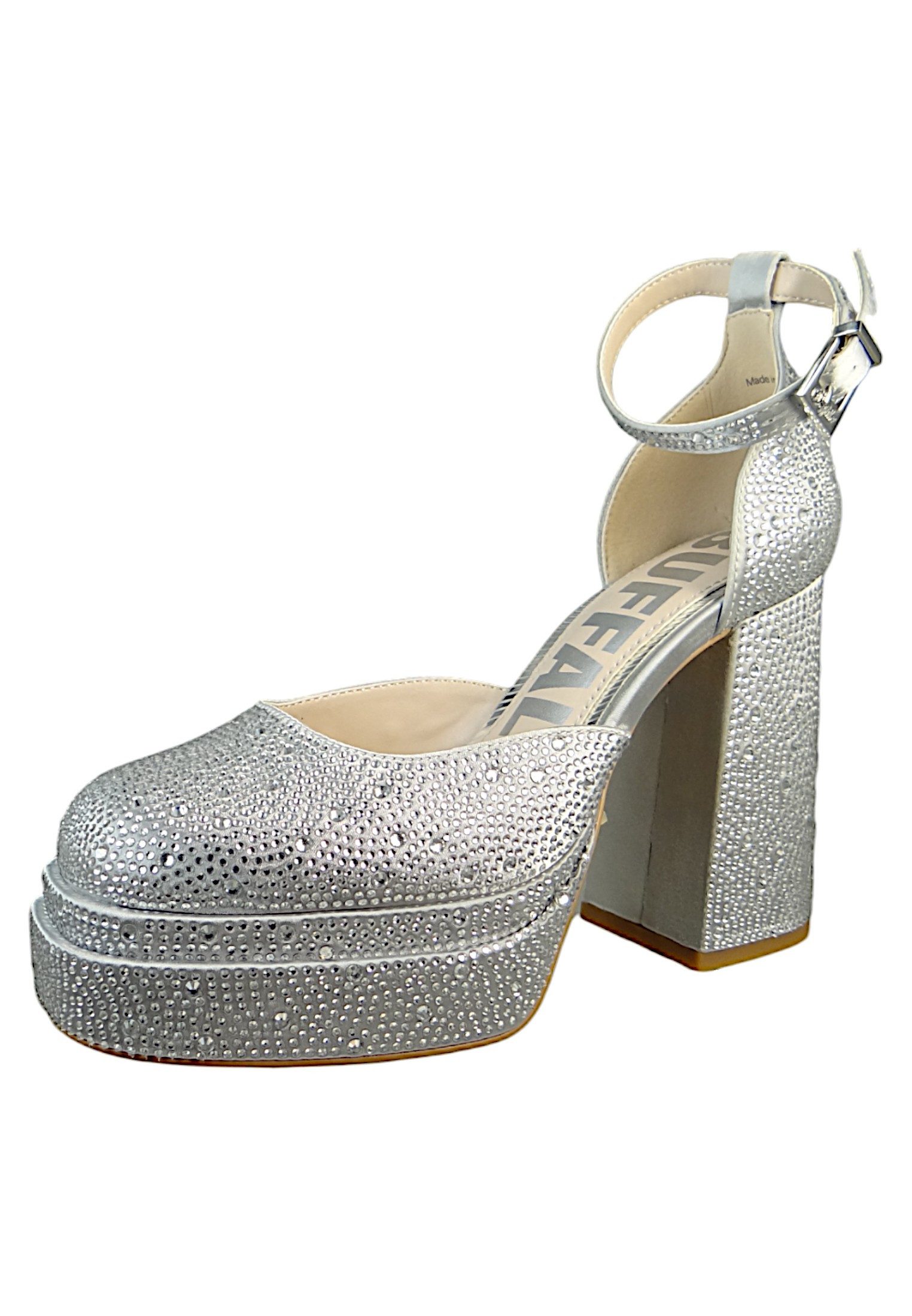 Buffalo 1290180 May Dorsay Vegan Silver Pumps