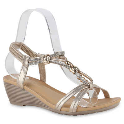 VAN HILL 840108 Keilsandalette Schuhe