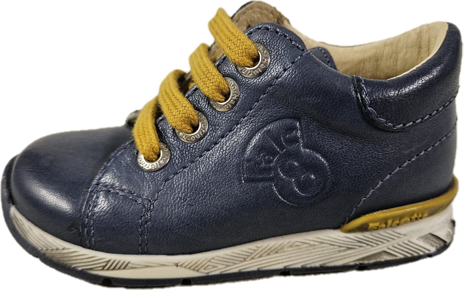 Naturino FALCOTTO Кроссовки Kinderschuh Lederschuh Tamponato blau Gr. 21 Schnürschuh aus echtem Leder