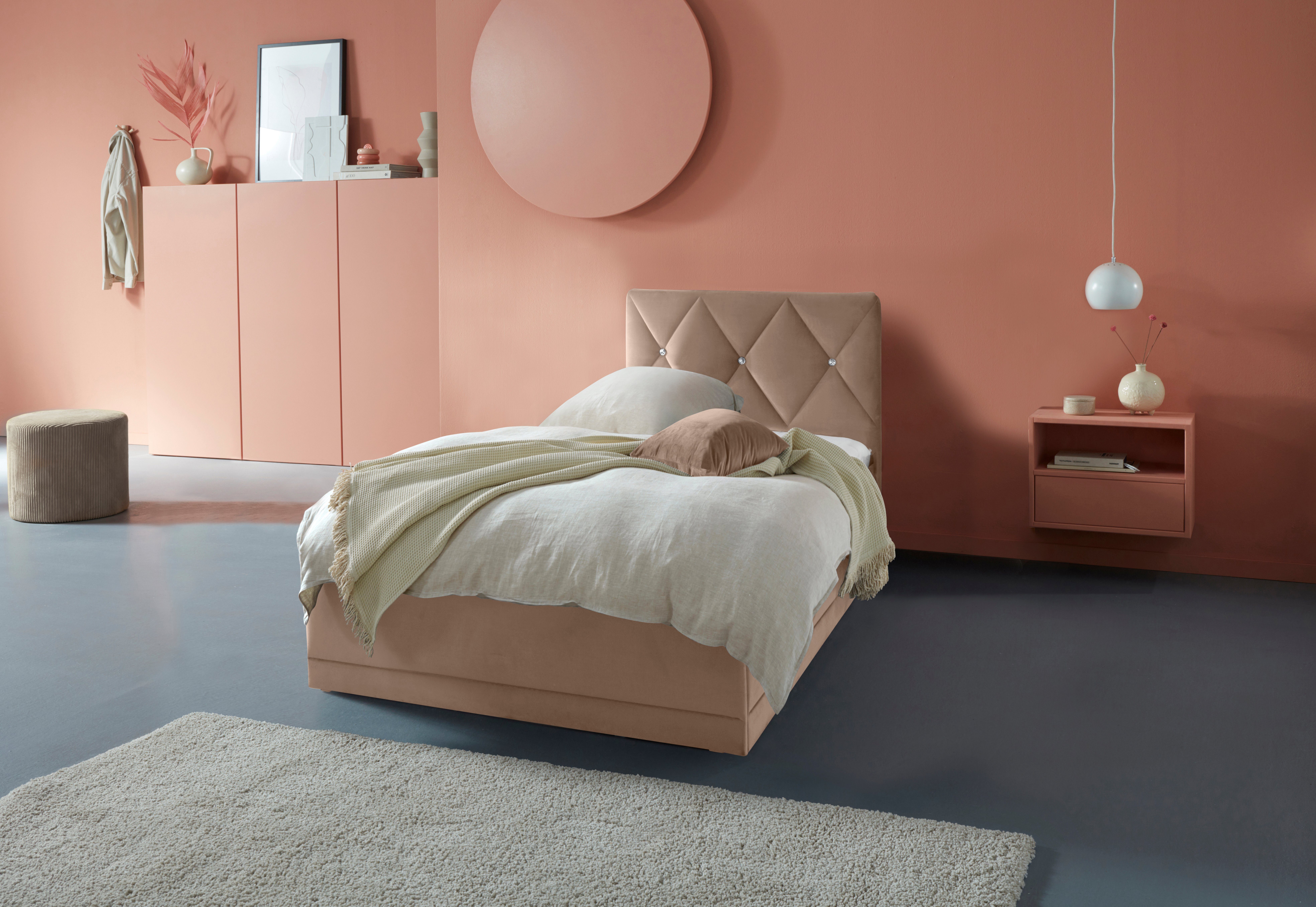 Westfalia Schlafkomfort Polsterbett Adamas, auch mit Bettkasten, Knopfheftu günstig online kaufen