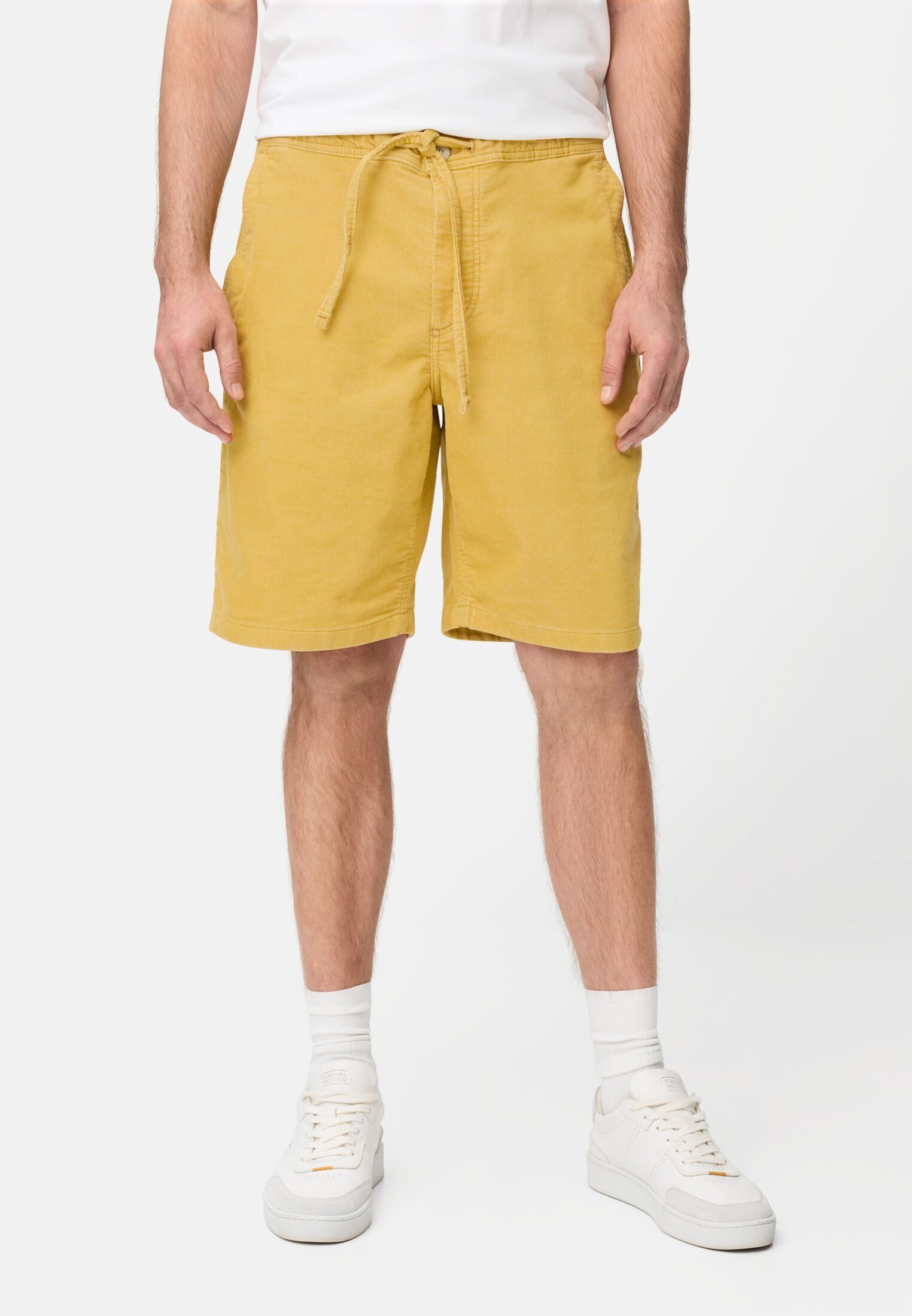 camel active Bermudas aus Cord im Relaxed Fit