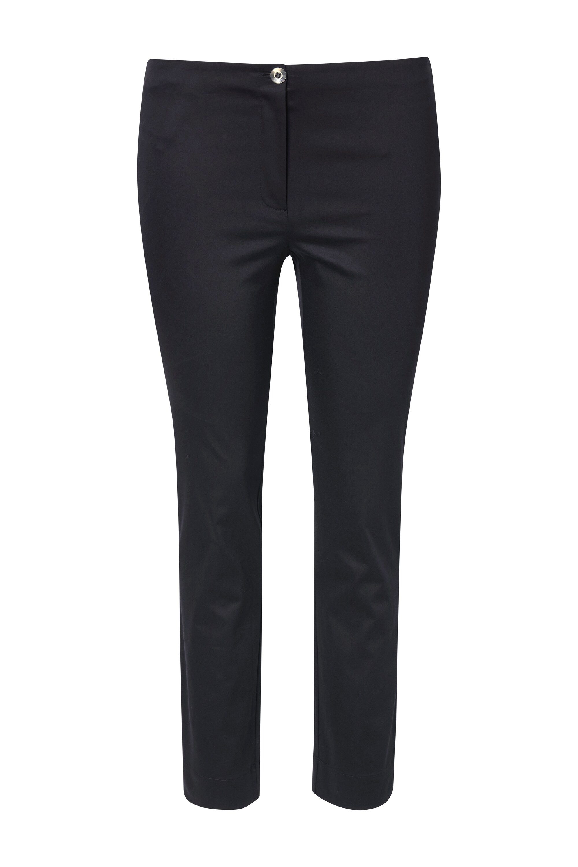 Ulla Popken Chinohose Chino-Hose Slim Elastikbund Saumschlitze günstig online kaufen