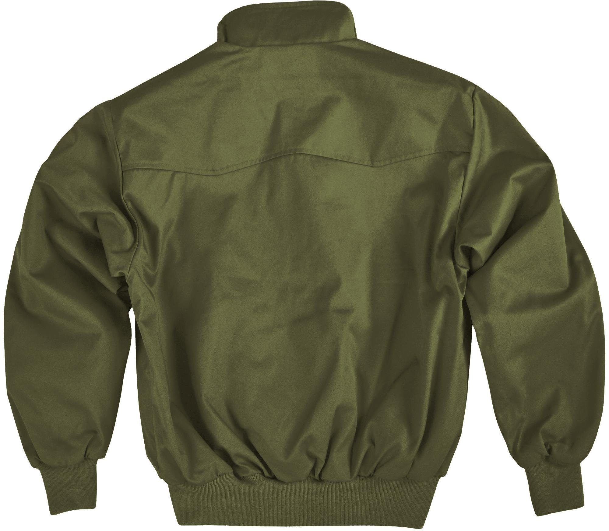normani Blouson Herren Harrington Jacke Retro Blouson English Style mit kariertem Innenfutter Karofutter