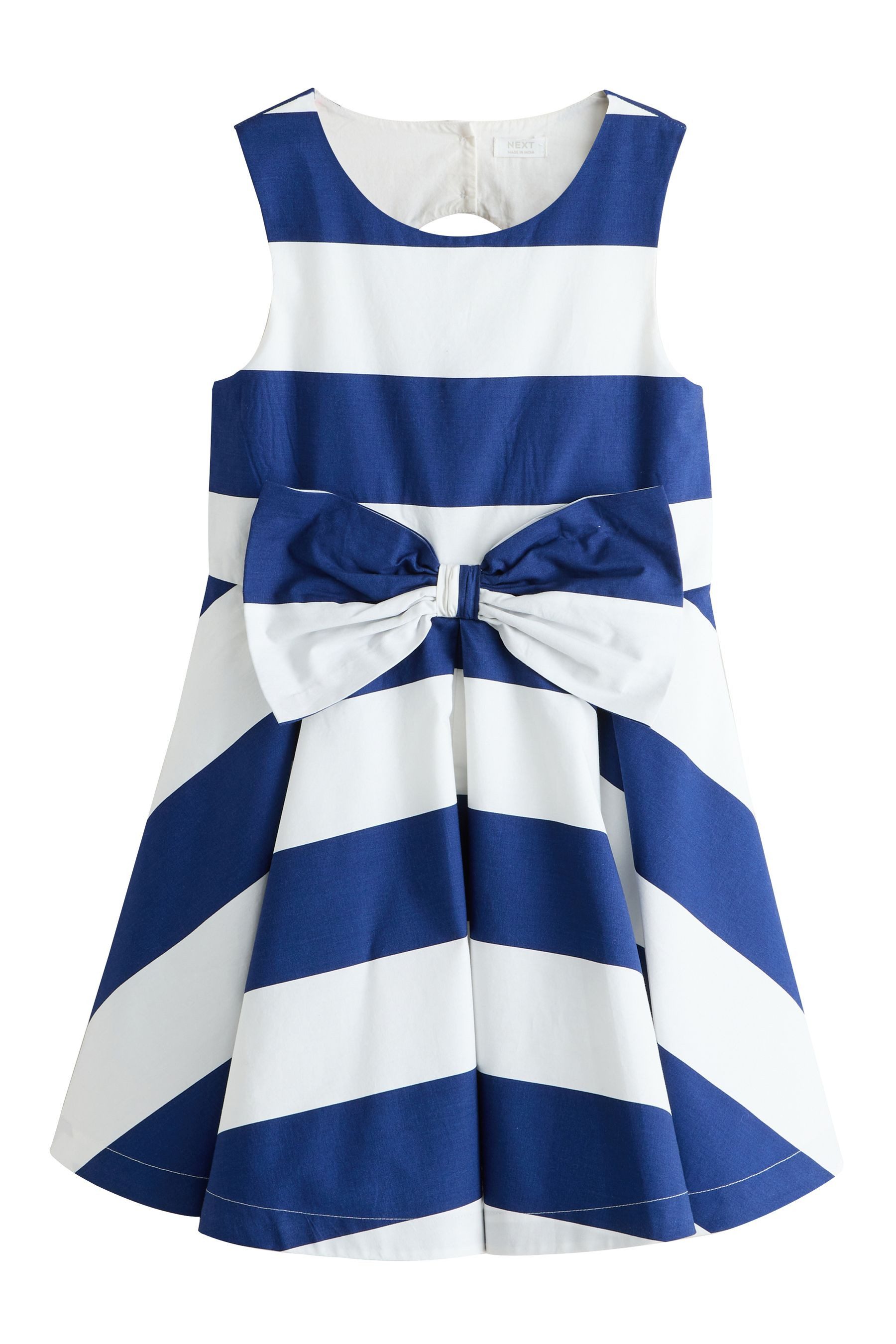 Partykleid Gestreiftes, festliches Kleid mit Schleife