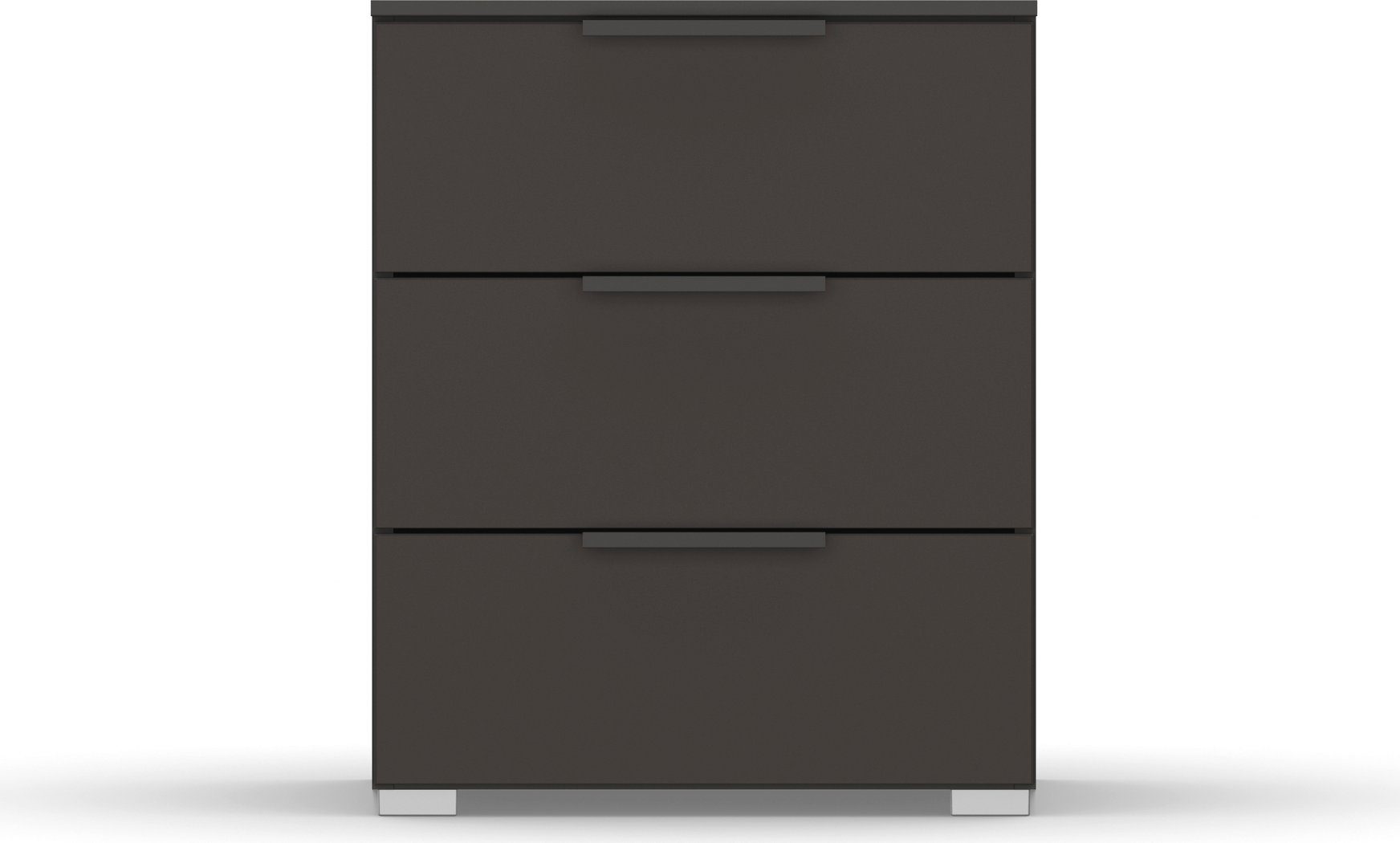 rauch Nachtkommode Nachttisch Nachtkonsole Nachtschrank SKAT MERIDIAN (inkl. SOFT-CLOSE-FUNKTION), mit 3 Schubladen in elegantem Design MADE IN GERMANY