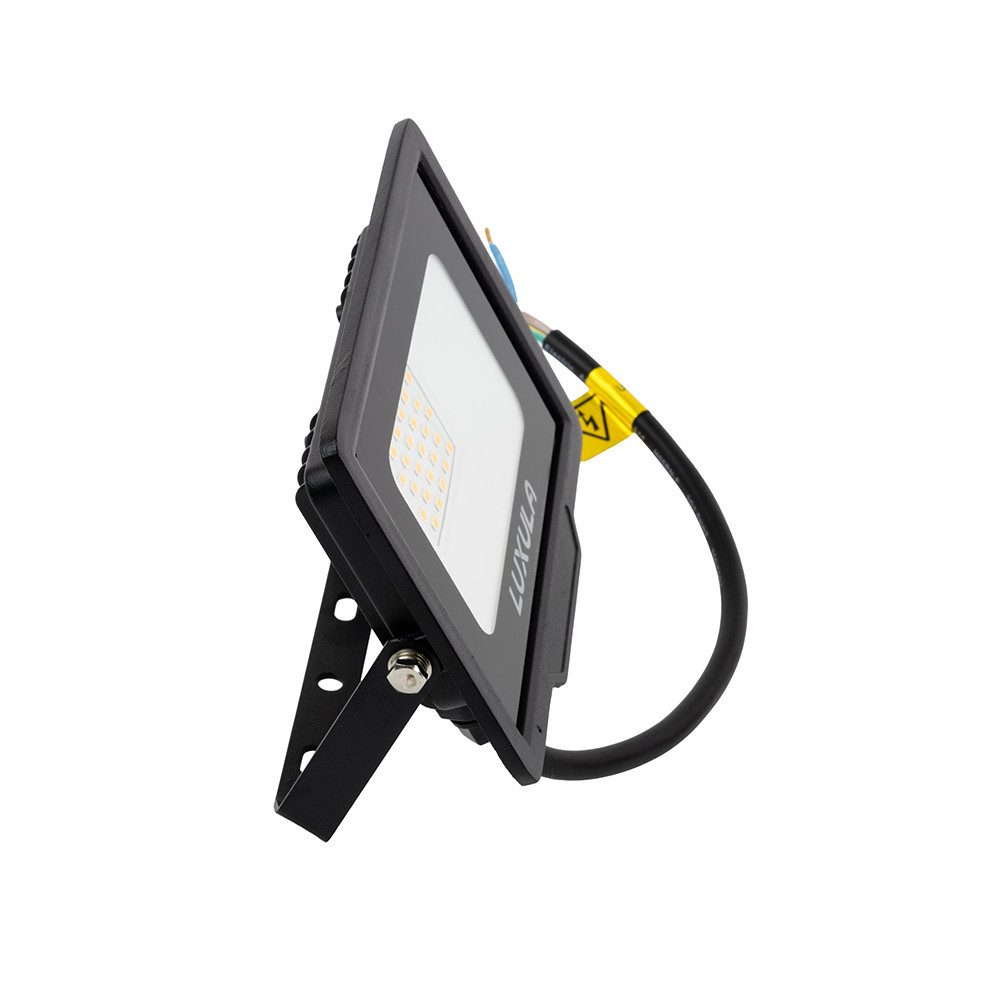 LUXULA LED Flutlichtstrahler LUXULA LED Fluter 20 W 3000 K Warmweiß Schwarz, LED fest integriert, Warmweiß – Bild 2 von 5