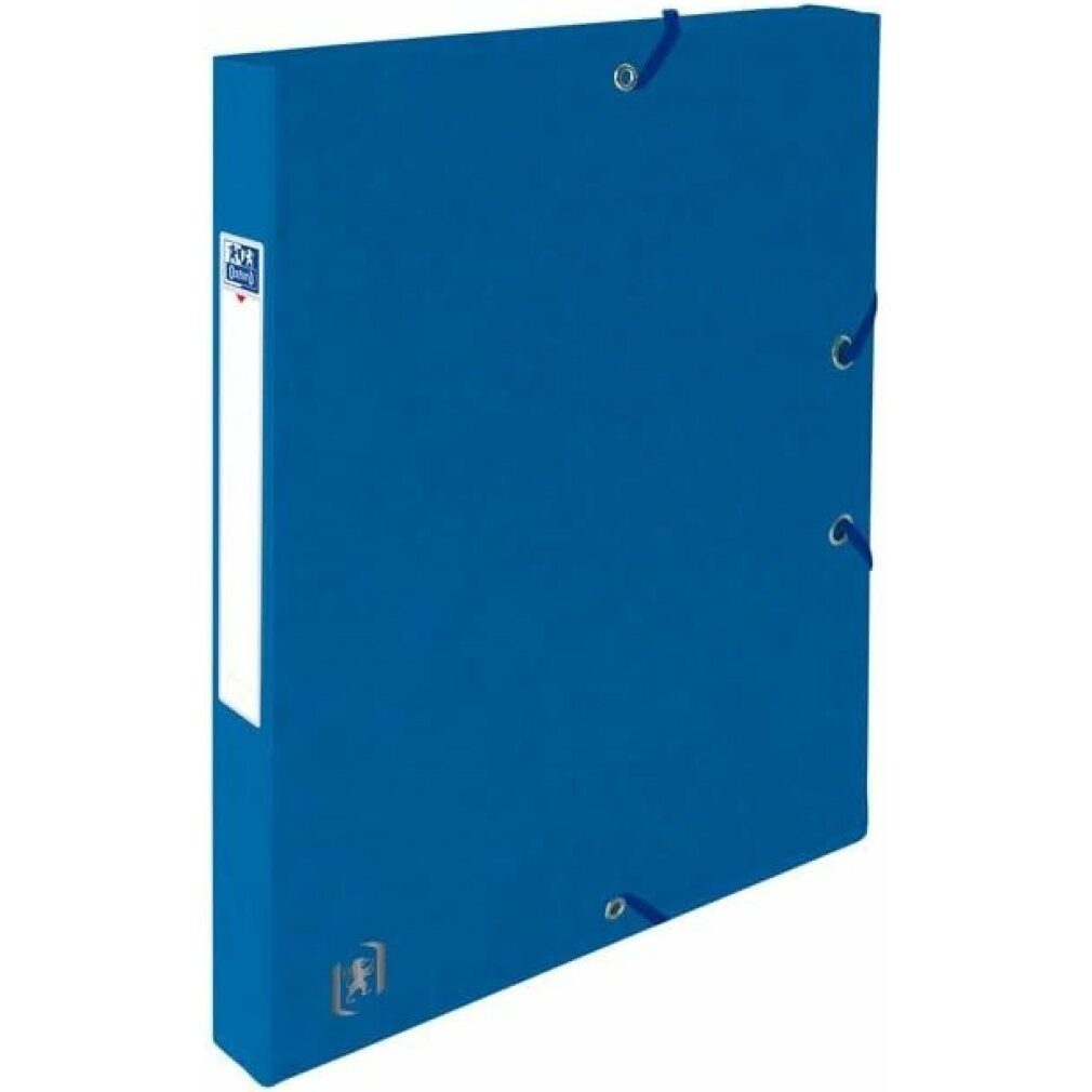 OXFORD Fächermappe Heftbox TOP FILE+ 2,5 cm blau