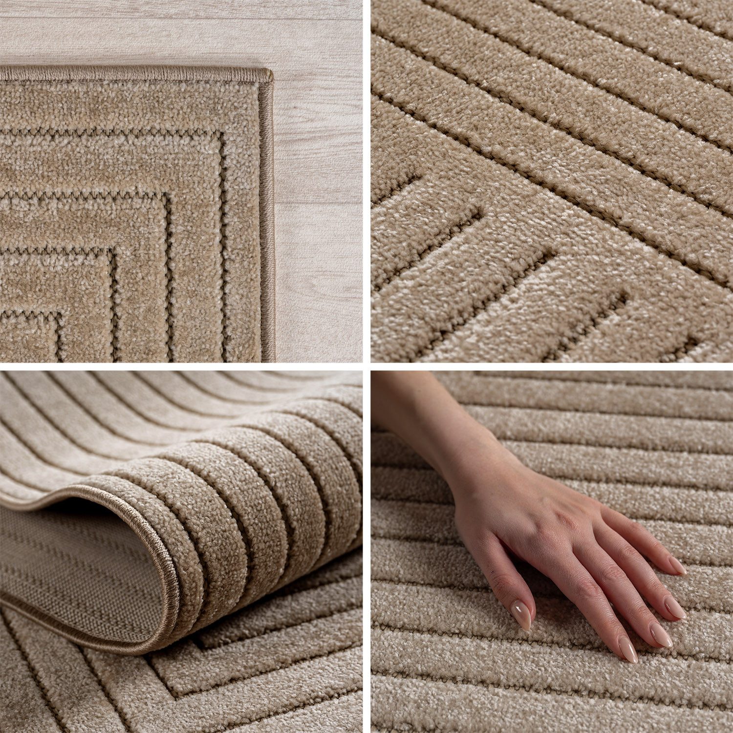 Teppium Teppich Skandinavischer 3D-Teppich, Rechteckig, Höhe: 5 mm, Indoor günstig online kaufen