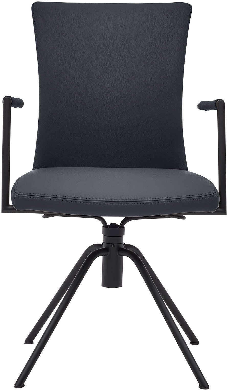 Musterring Armlehnstuhl Helmond 6720 (Packung, 1 St), Drehgestell schwarz, inkl. Rückholfunktion, offene Armlehne