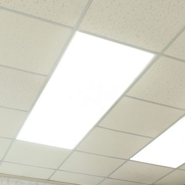 etc-shop LED Deckenleuchte, LED-Leuchtmittel fest verbaut, Kaltweiß, LED Decken Einbau Panel weiß Büro Beleuchtung Arbeits