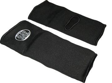 BAY-Sports Fußgelenkbandage Fußbandagen mit Spann Polster Spannschutz Spannschützer Knöchelbandage (kompression), Polster auf dem Spann, 1 Paar, schwarz oder weiss, dauerelastisch