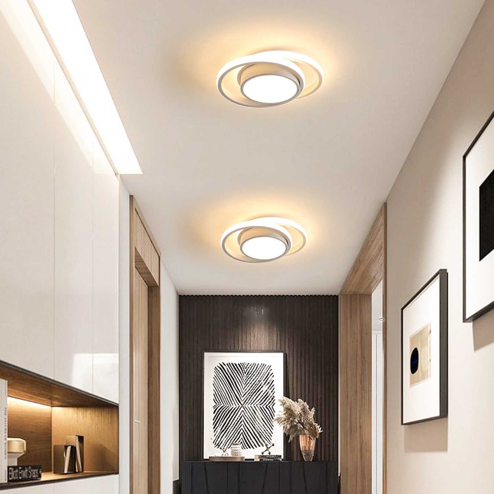 Goeco LED Deckenleuchte LED-Rundleuchte, 27W/32W Schlafzimmerleuchte, günstig online kaufen