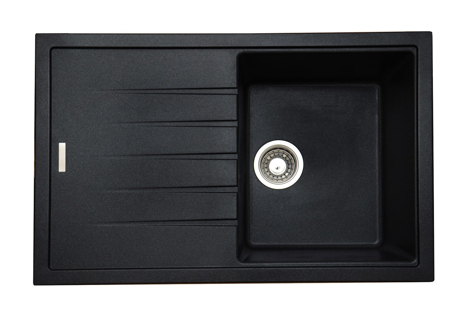 Victory Granitspüle Victory Granitspüle V780 Schwarz reversible 78 x 50 cm, Eckig