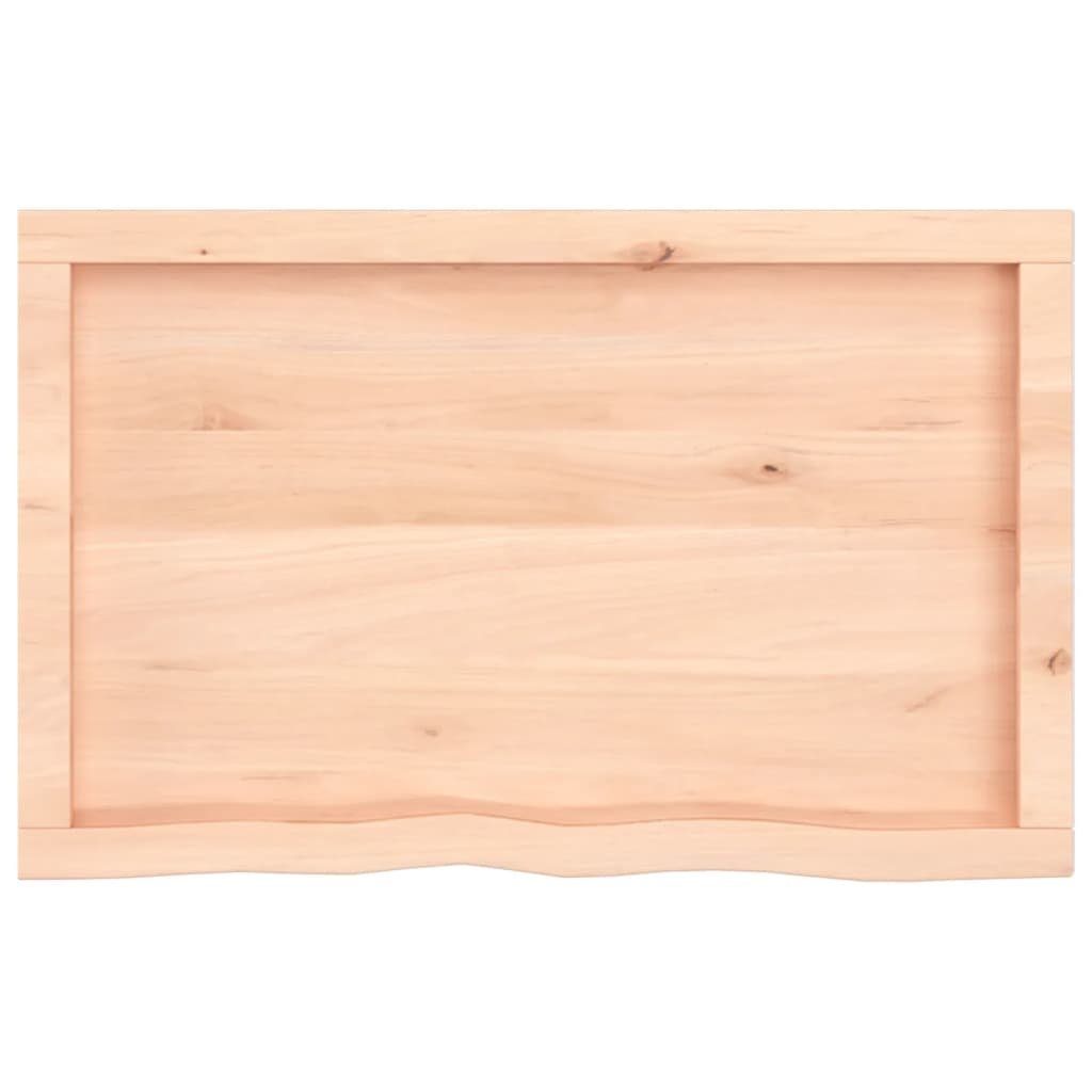 80x50x(2-6) Massivholz furnicato cm Wandregal Eiche Unbehandelt