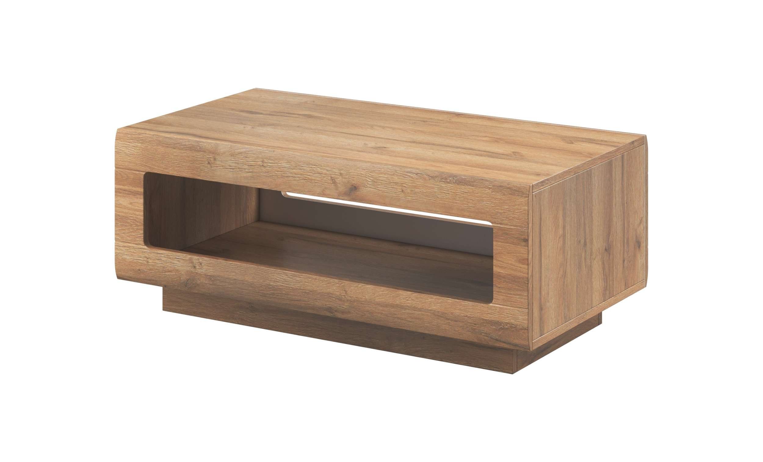 Holzwerkstoff, Eiche aus unter Design Modern Couchtisch Kariba Beistelltisch), (Wohzimmertisch, Stauraum Stylefy Tischplatte,