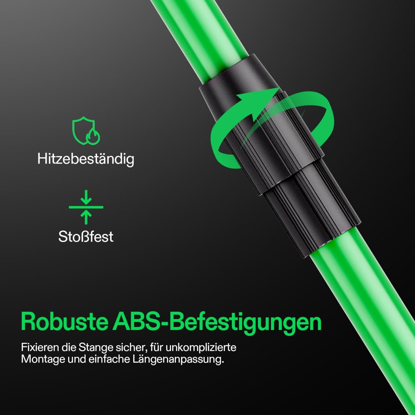 VIVOSUN Stabilisierungsprofil VIVOSUN High CFM Stangen-Set, 100-150 cm für Growbox und Growzelt – Bild 5 von 5