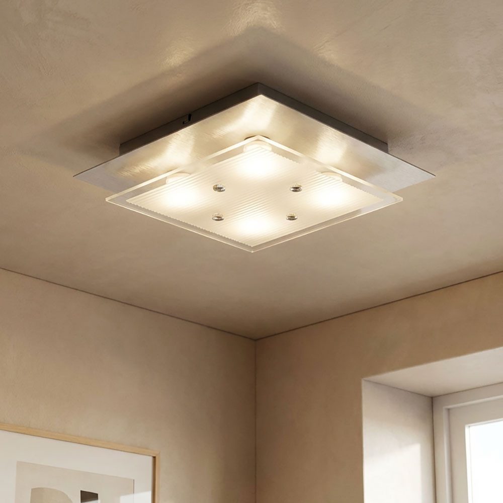 Esto LED Deckenleuchte, LED-Leuchtmittel fest verbaut, Warmweiß, 20 Watt LED Design Decken Lampe Leuchte 1400lm 3000K Esto 740045-4