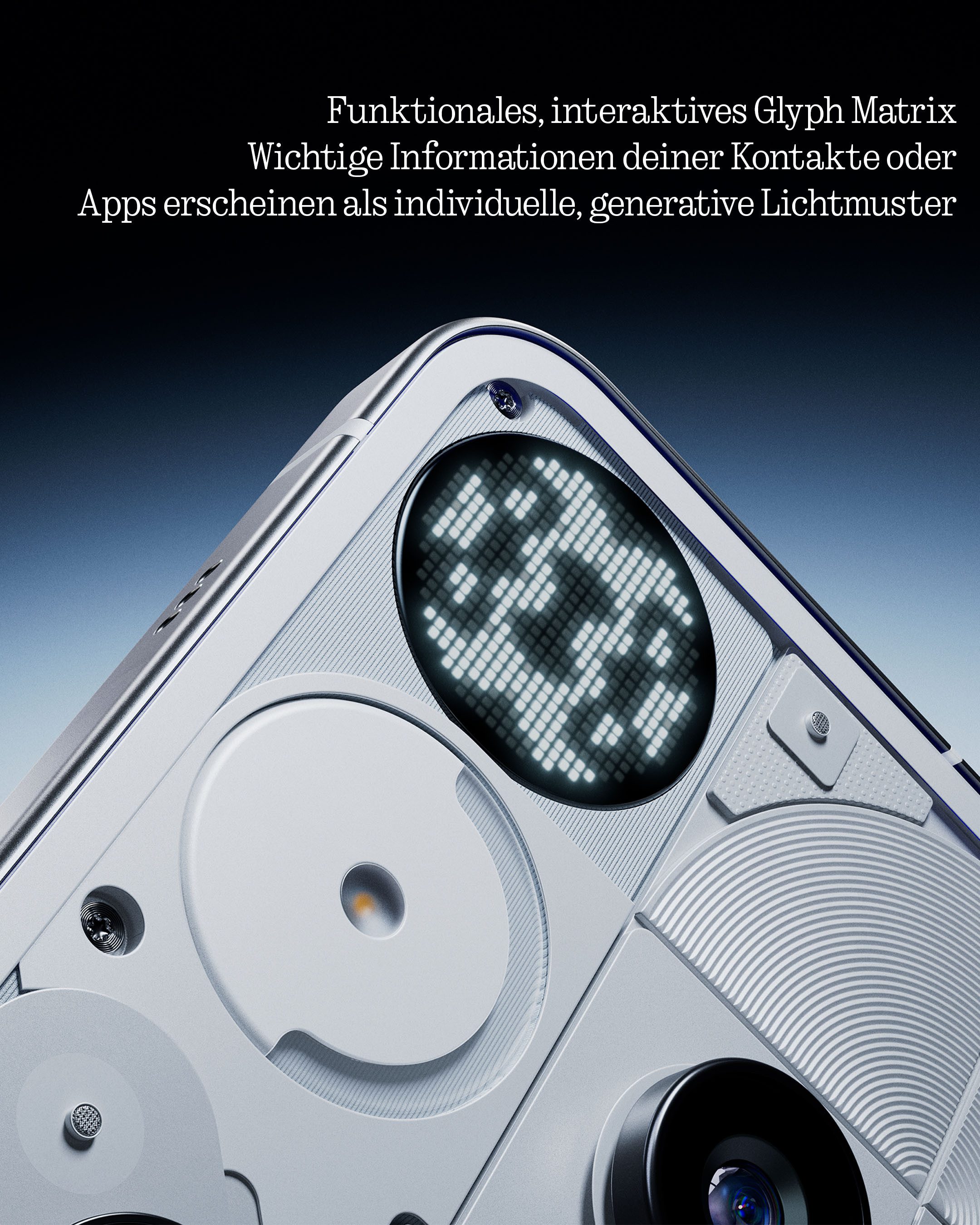 NOTHING Phone (3) Smartphone (16,94 cm/6,67 Zoll, 256 GB Speicherplatz, 50 MP Kamera)