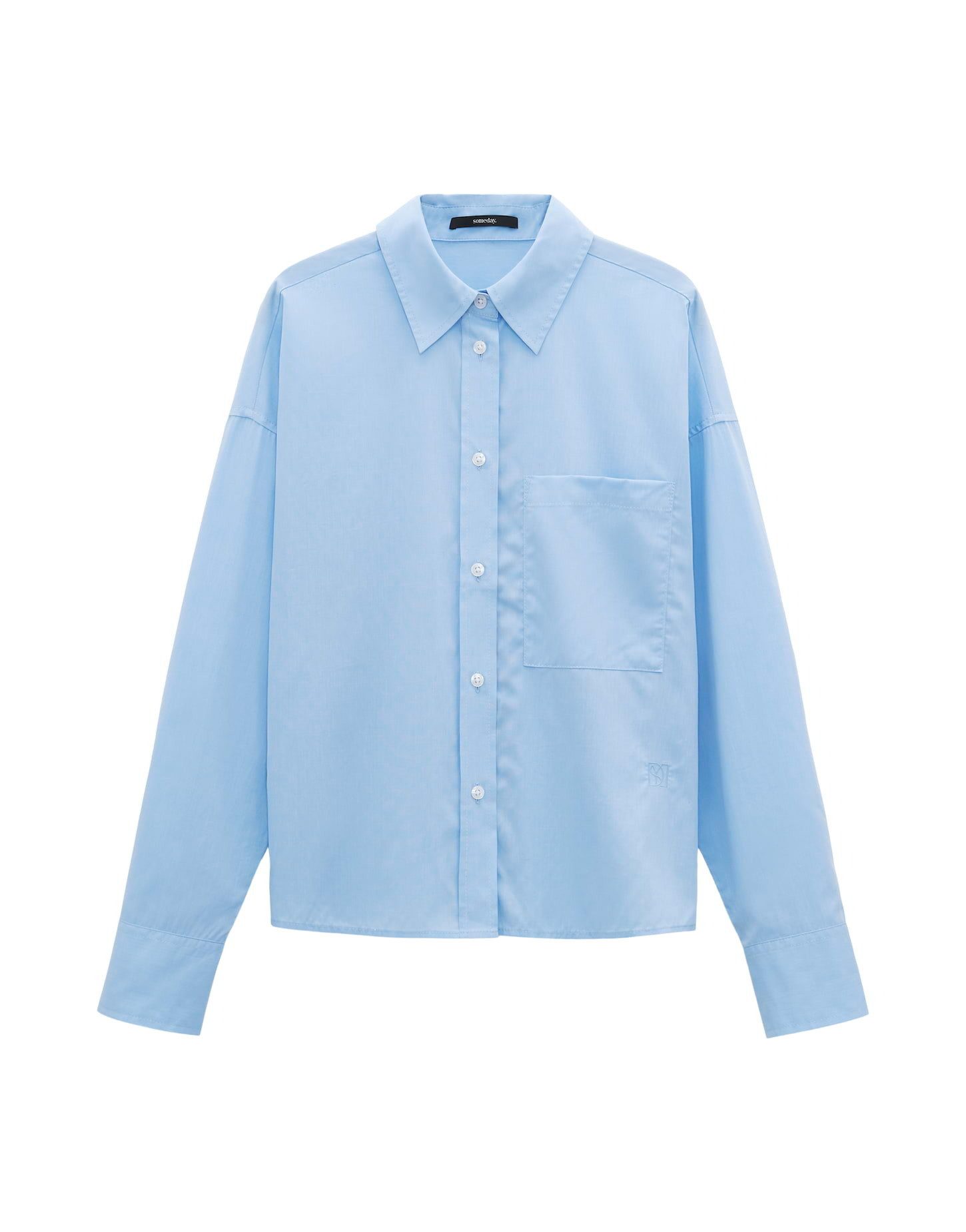 someday Langarmbluse Hemdbluse ZOLIVIA Loose aus Baumwolle günstig online kaufen