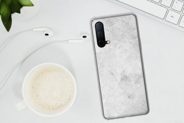 MuchoWow Handyhülle Marmor - Textur - Grau - Marmoroptik, Phone Case, Handyhülle OnePlus Nord CE 5G, Silikon, Schutzhülle