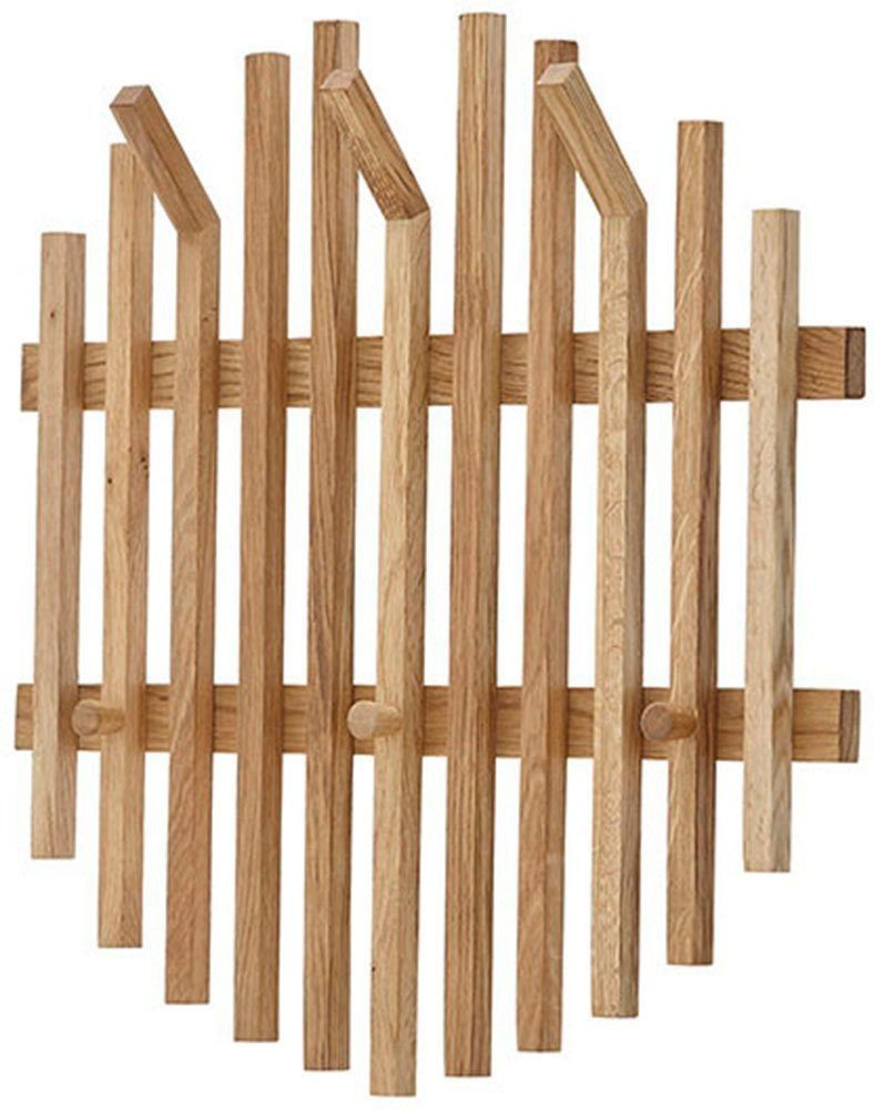 möbelando Garderobenpaneel BANTRY, in holzfarben - 58x60x11x60 (BxHxTxD)