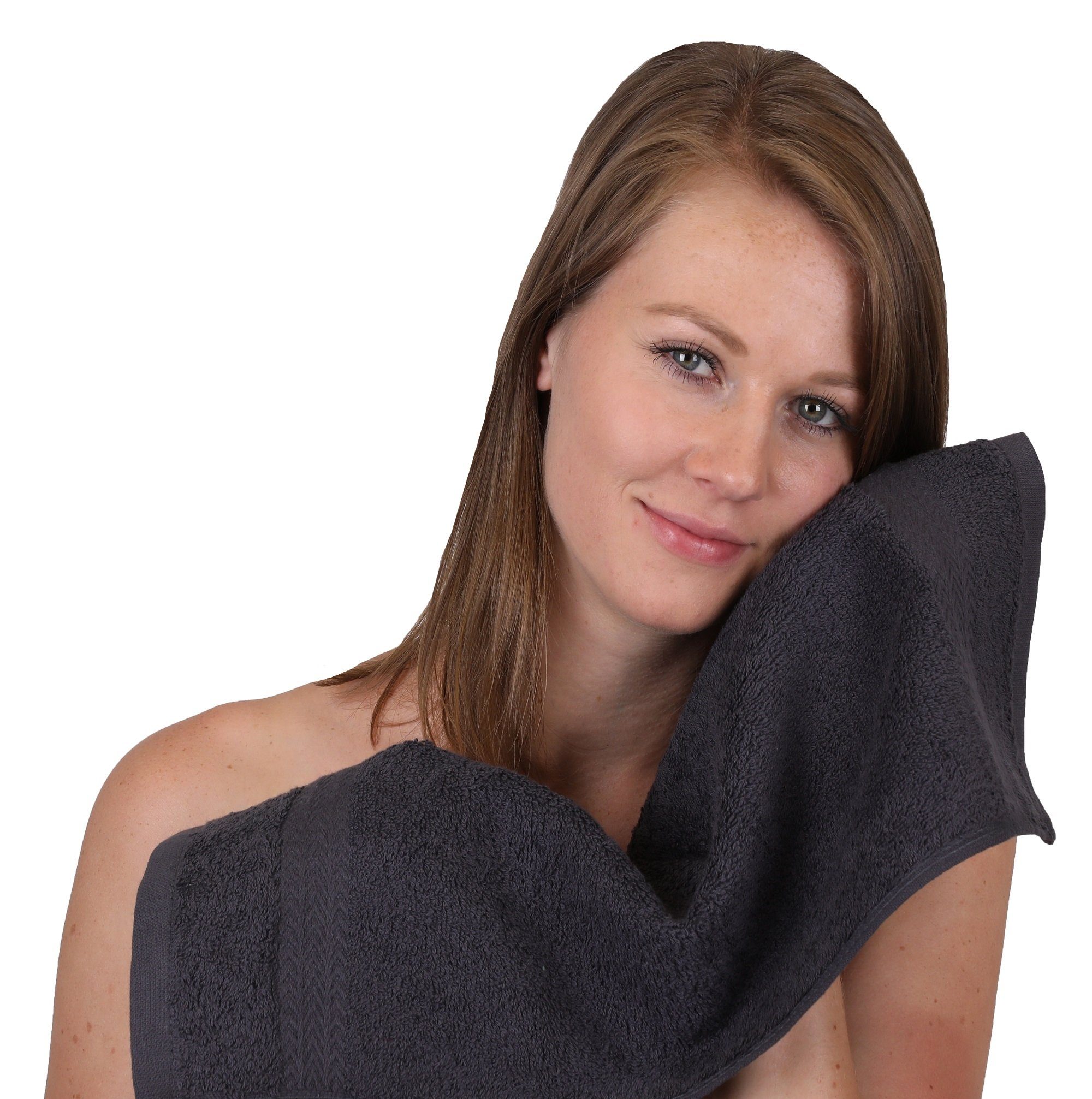 Heimtextilien Handtuch-Sets Betz Handtuch Set 12-TLG. Handtuch Set Premium 100% Baumwolle 2 Duschtücher 4 Handtücher 2 Gästetüch