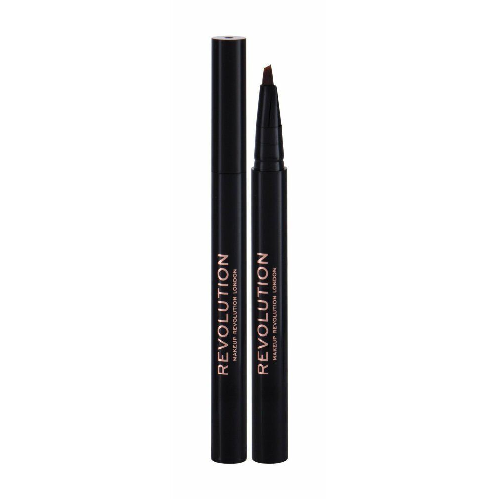 MAKE UP REVOLUTION Augenbrauen-Stift London Bushy Brow Pen - Dark Brown 0,5ml