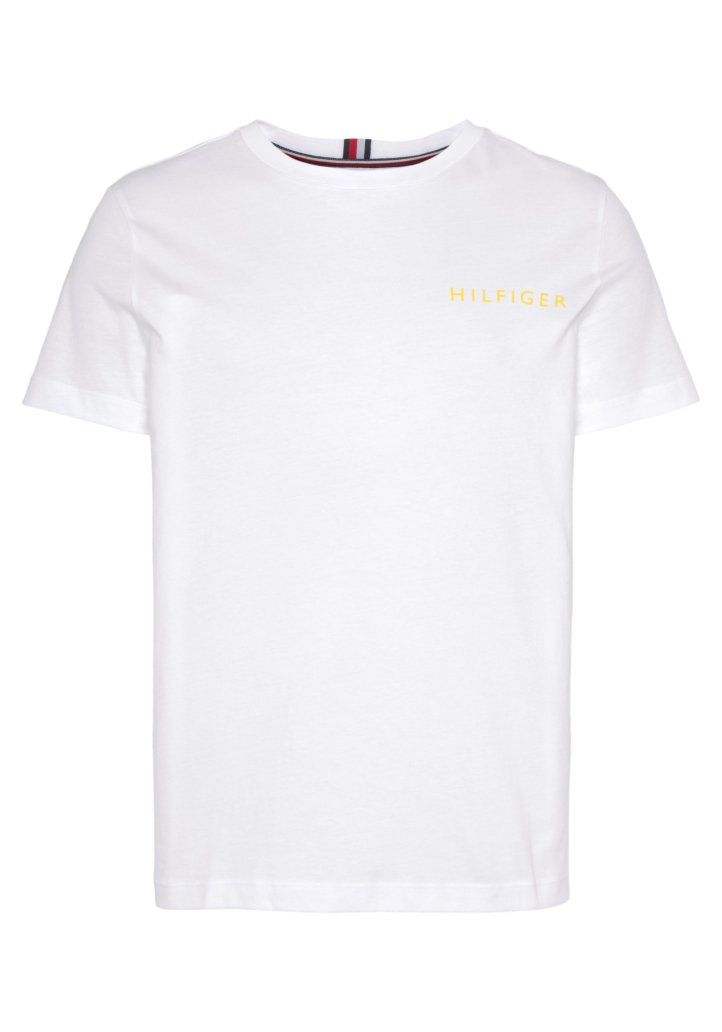 Tommy Hilfiger Rundhalsshirt POP COLOR im Basic-Style White