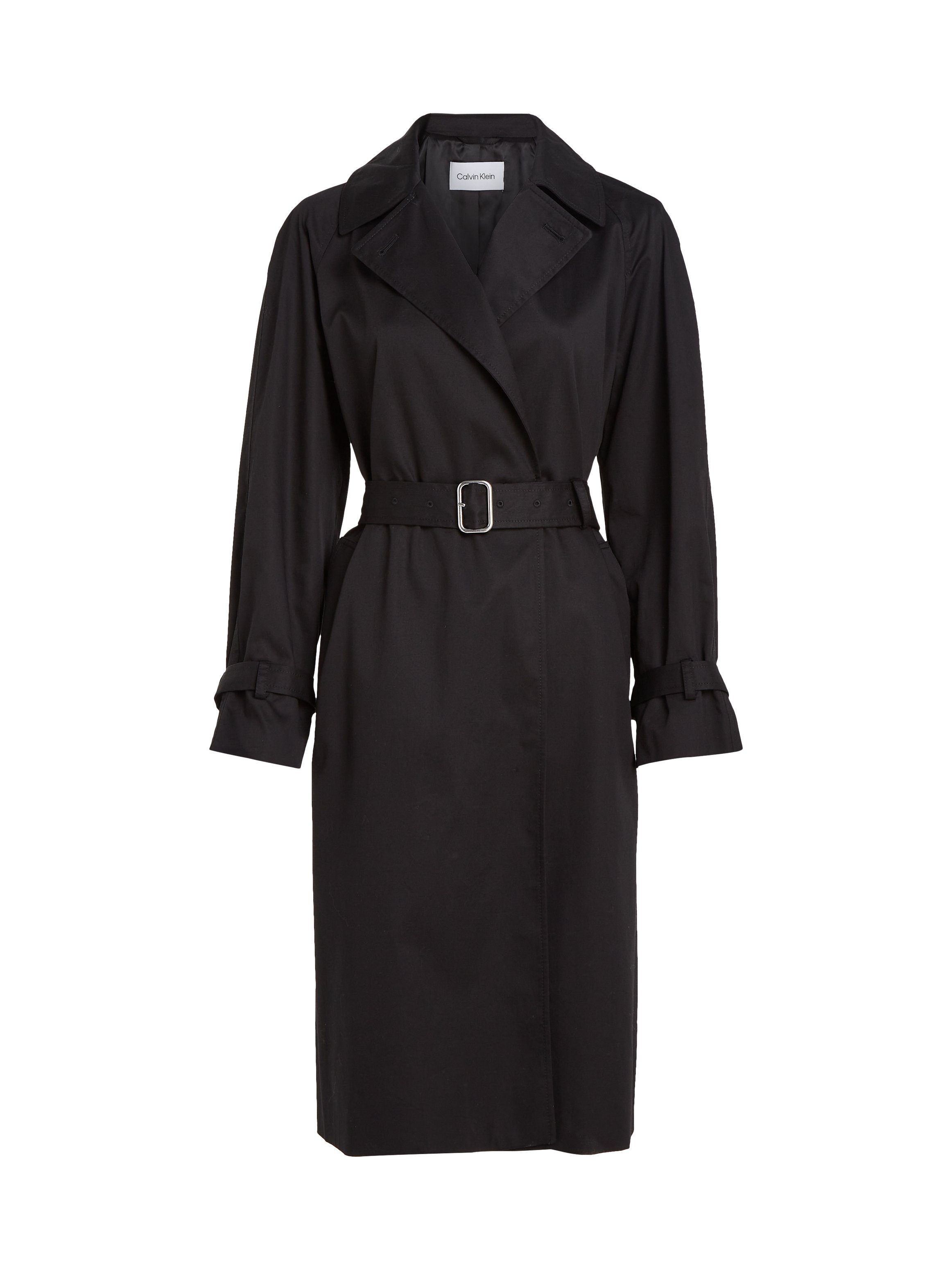 CALVIN KLEIN Outdoorjacke ESSENTIAL TRENCH COAT (Set, 2-St., mit Gürtel) mit Gürtel mehr