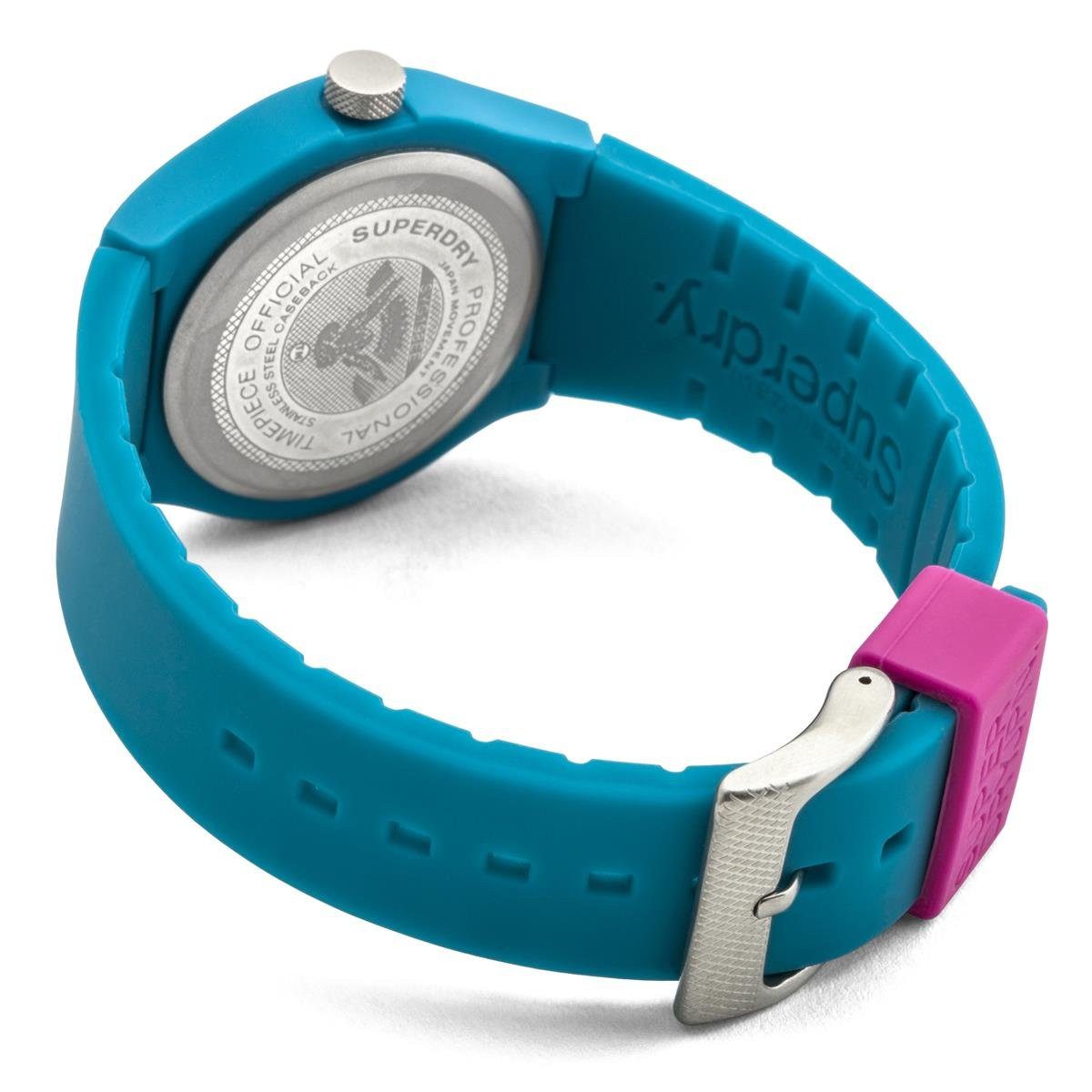 Superdry Quarzuhr Superdry SYG164AUP Analog Quarz mit Silikonarmband, Superdry Urban