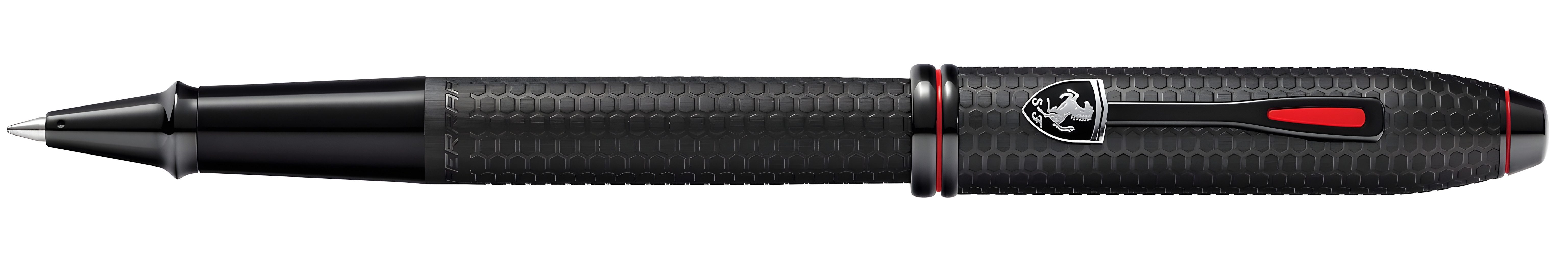 CROSS Tintenroller Cross Rollerball Townsend Ferrari Schwarz gebürstet,mit Wabenstruktur