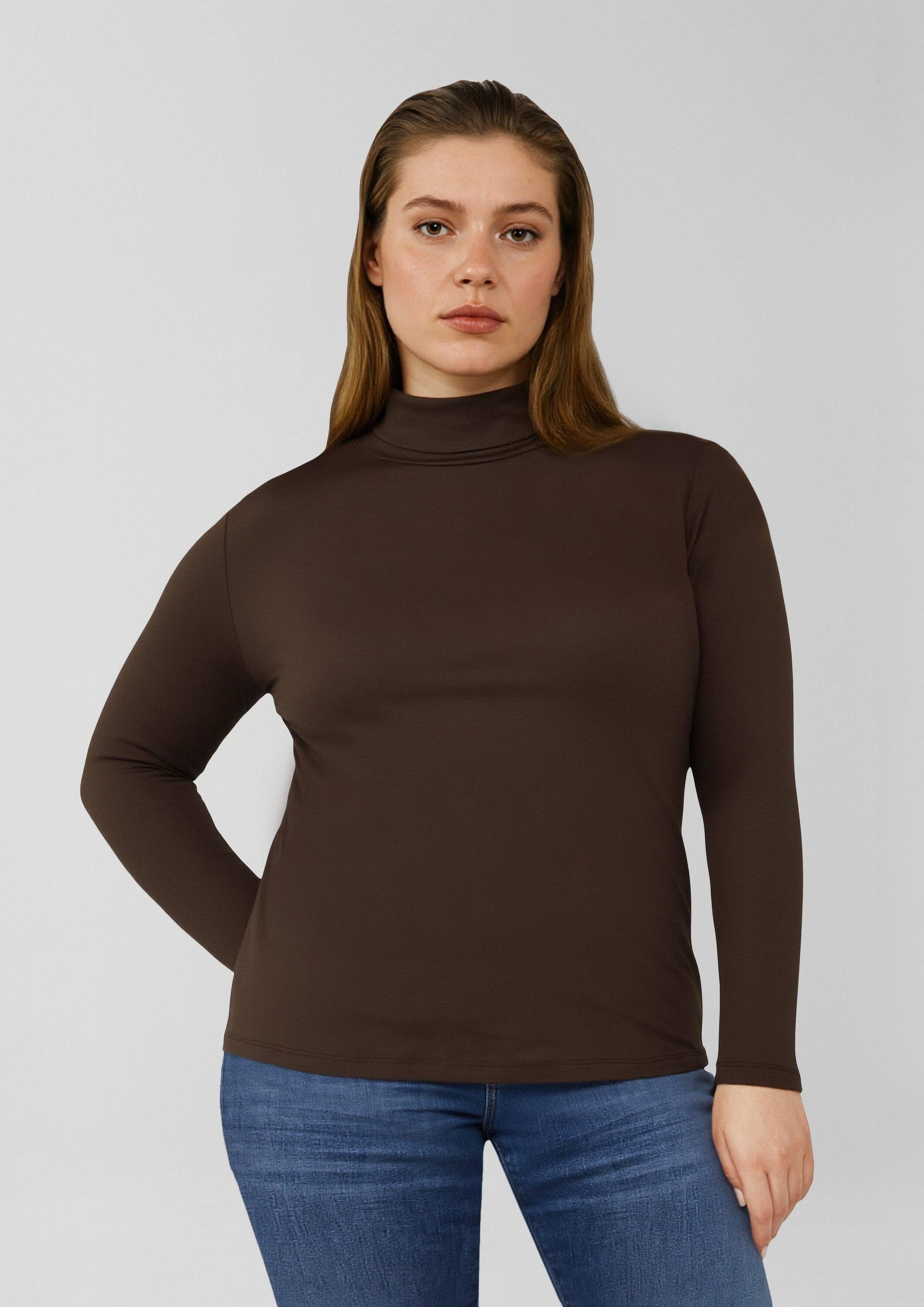 s.Oliver Langarmshirt T-Shirt Longsleeve mit Rollkragen günstig online kaufen