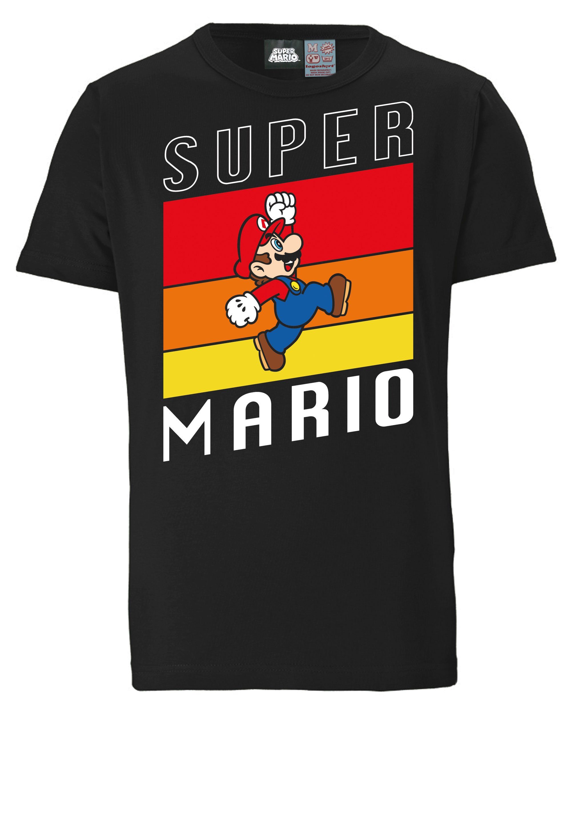 LOGOSHIRT mit lizenziertem T-Shirt Mario Originaldesign Super