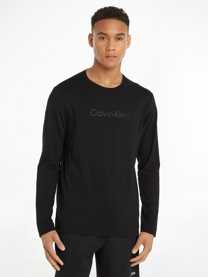 Calvin Klein Sport Langarmshirt mit Rundhalsausschnitt