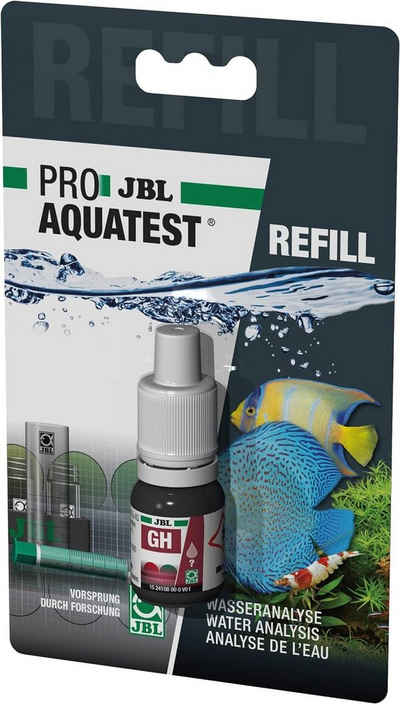 JBL GmbH & Co. KG Aquarium-Wassertest JBL PROAQUATEST GH Gesamthärte Nachfüllflasche für JBLTestkoffer, GH Nachfüllflasche Testkoffer Wassertest